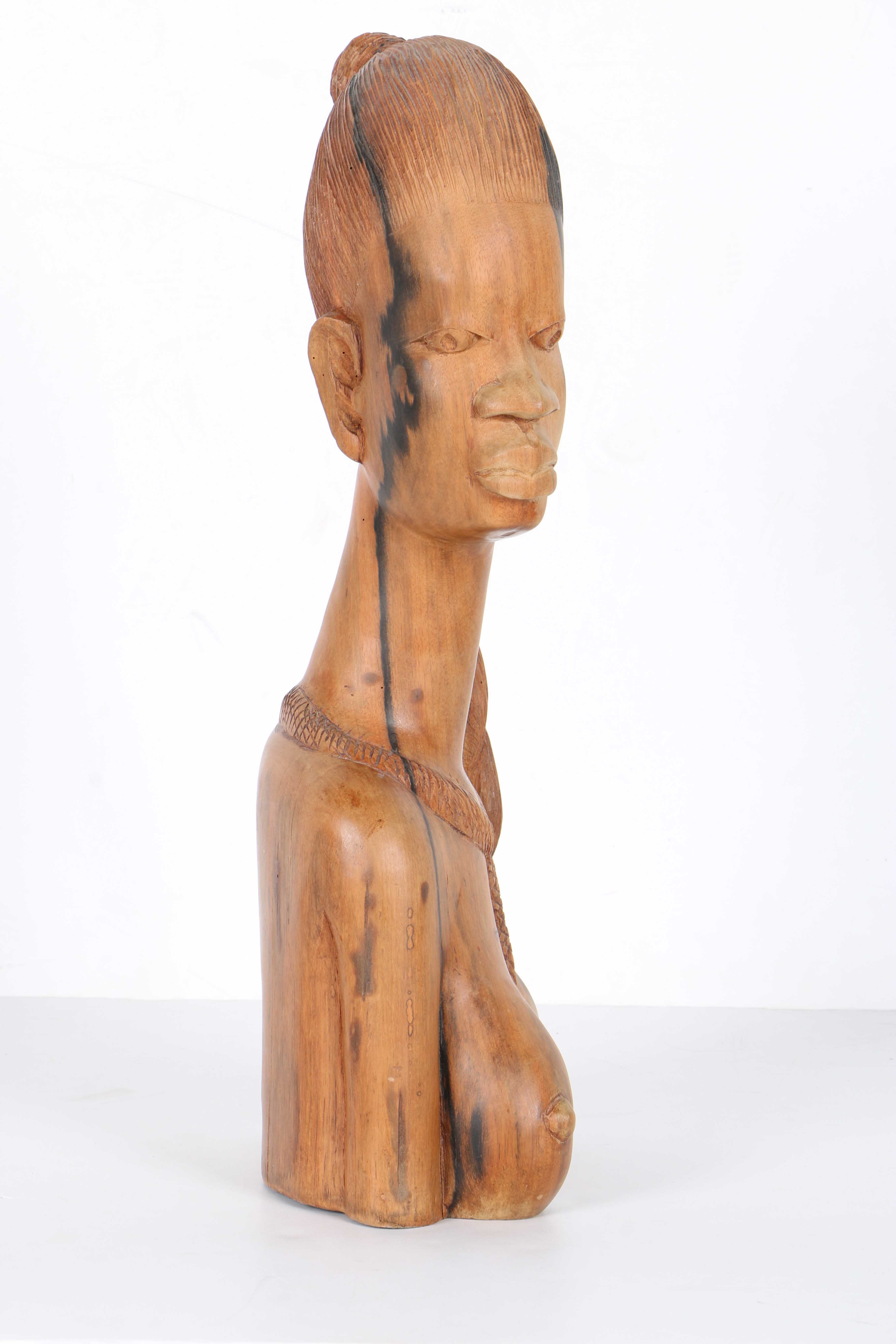 Wooden Carving of Woman