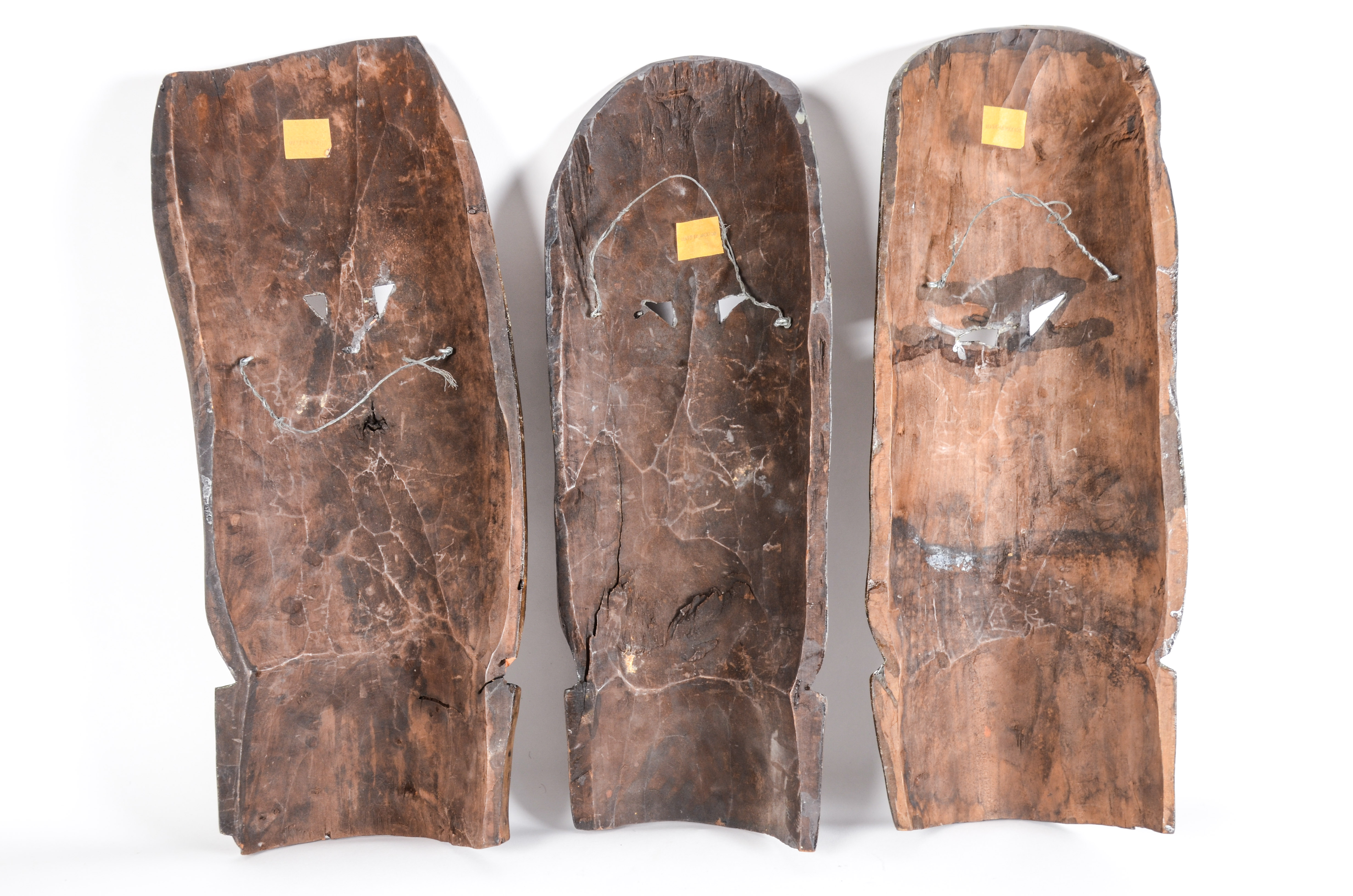 Group of Mexican Carved Wood Masks