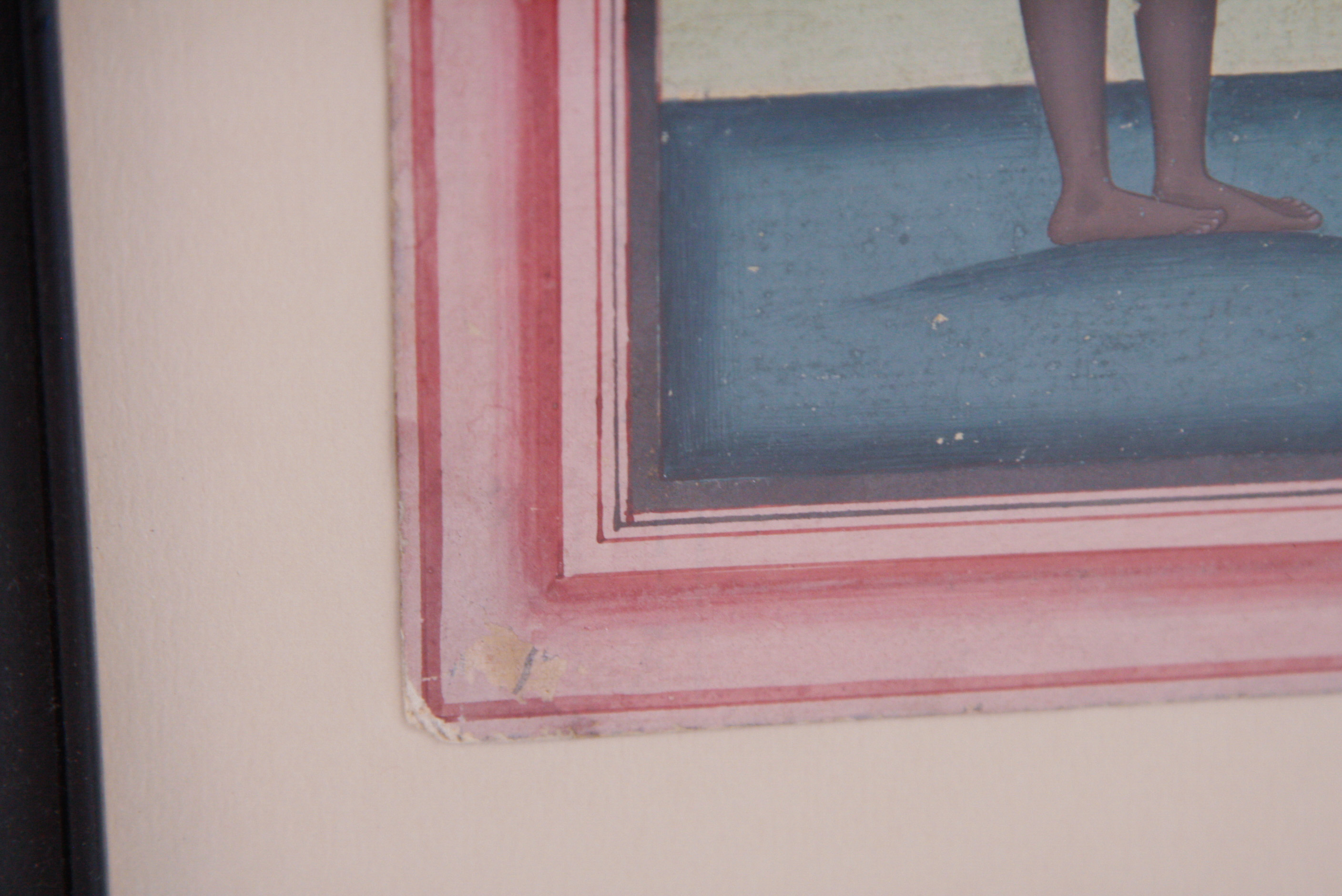 Pair of Indian Mughal School Miniature Folio Paintings on Paper