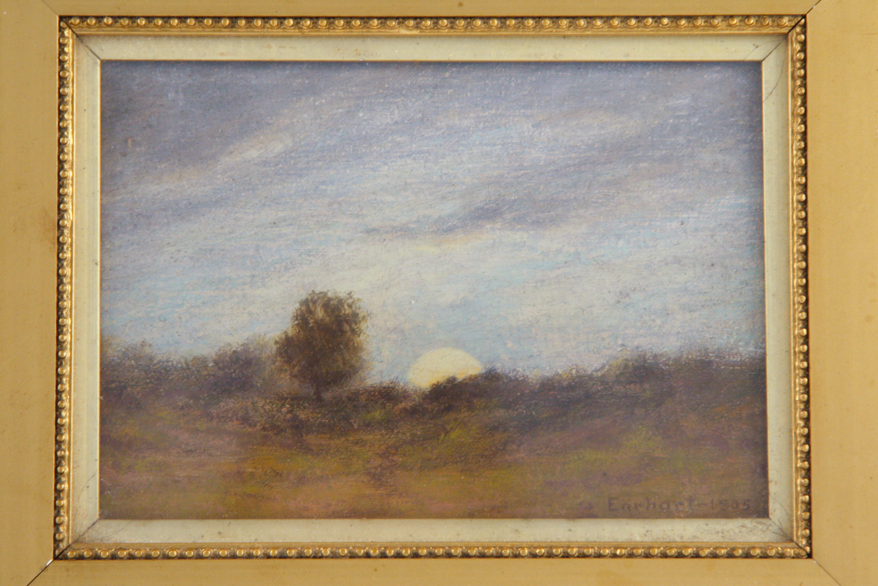 1925 John Franklin Earhart Small Oil on Canvas Landscape