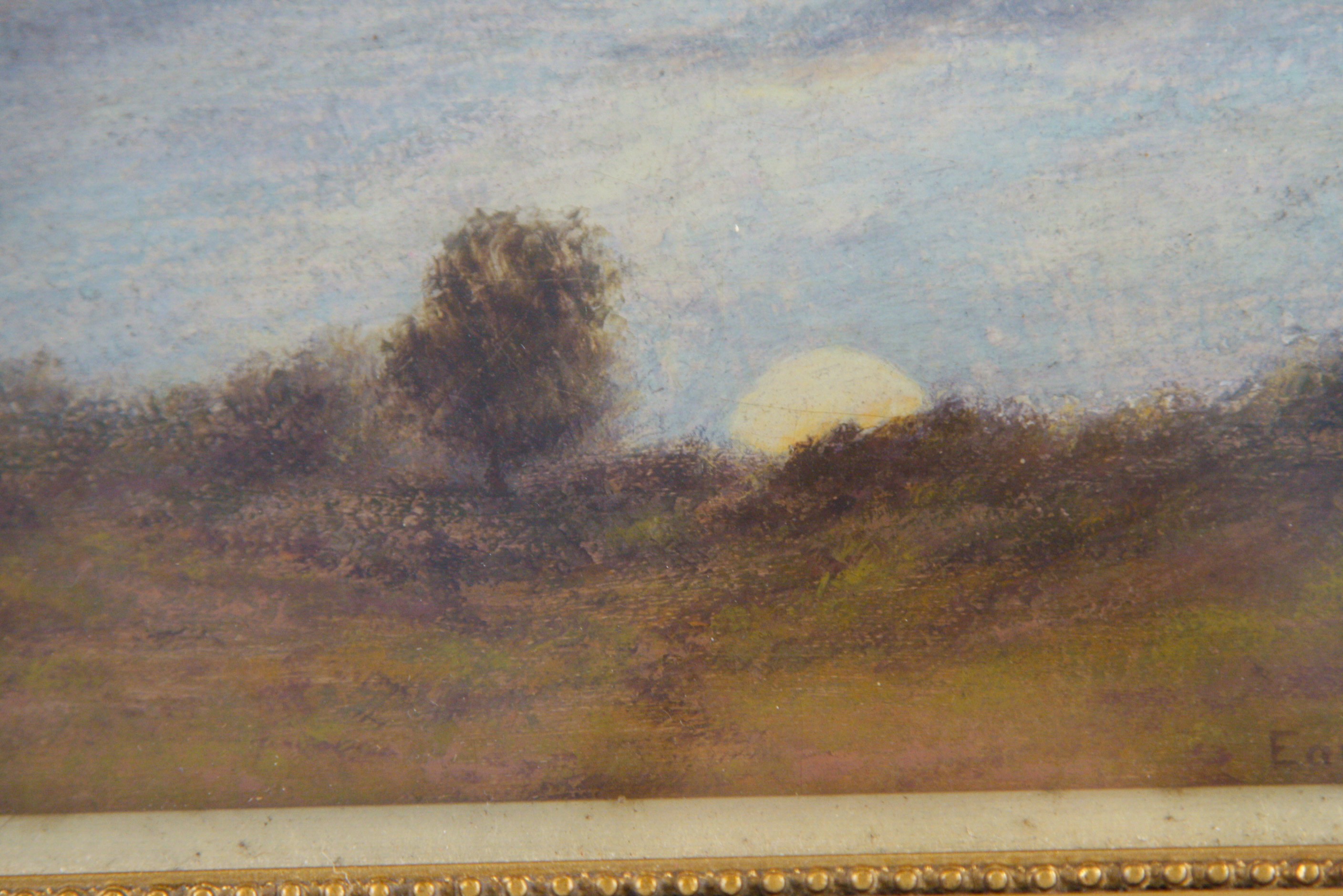 1925 John Franklin Earhart Small Oil on Canvas Landscape