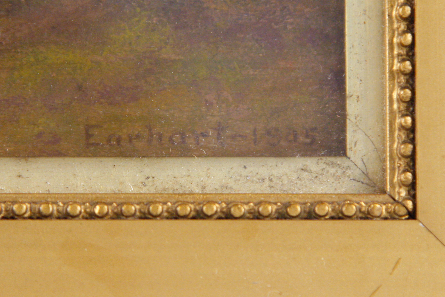 1925 John Franklin Earhart Small Oil on Canvas Landscape