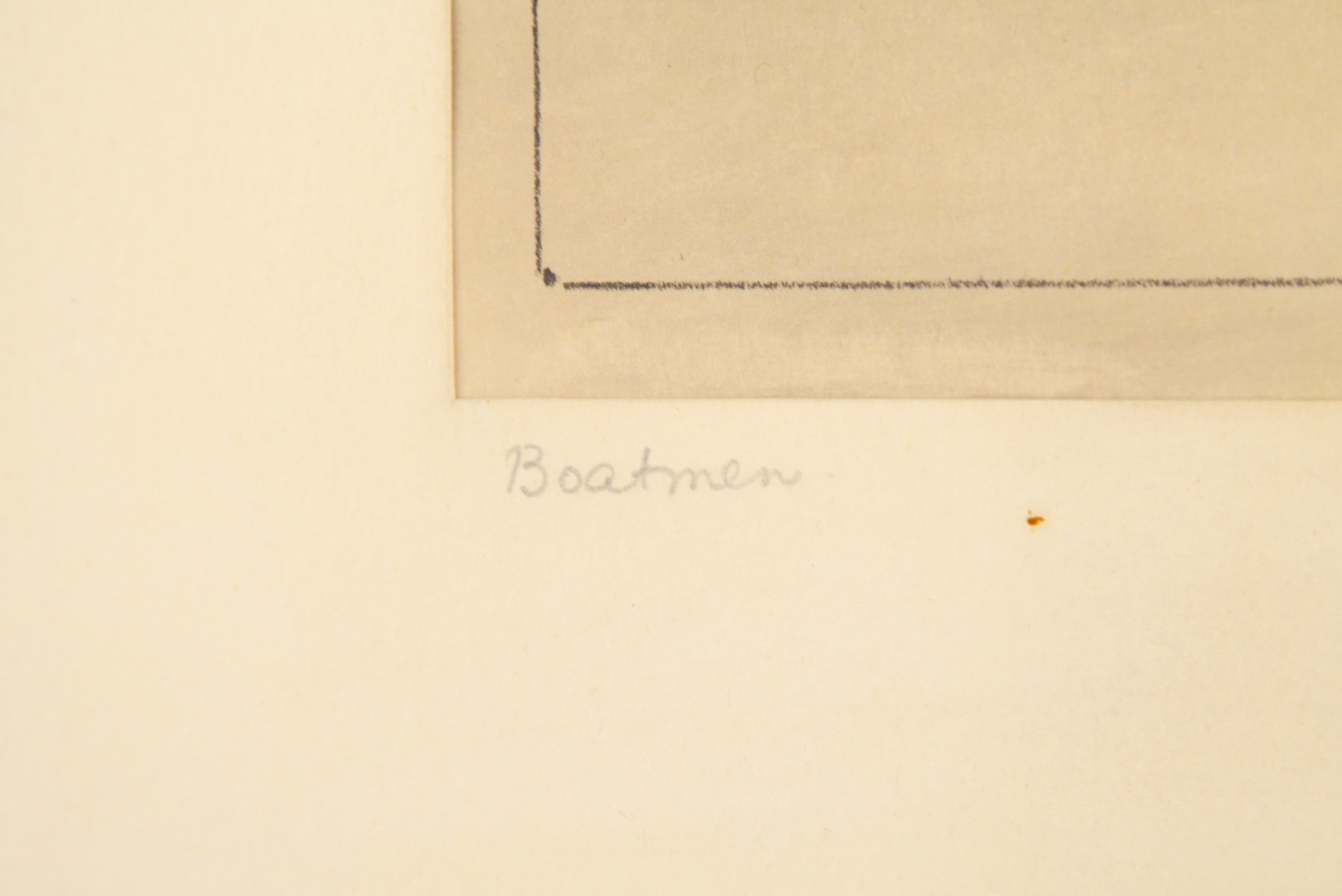 Robert Sterl Lithograph on Paper "Boatmen"