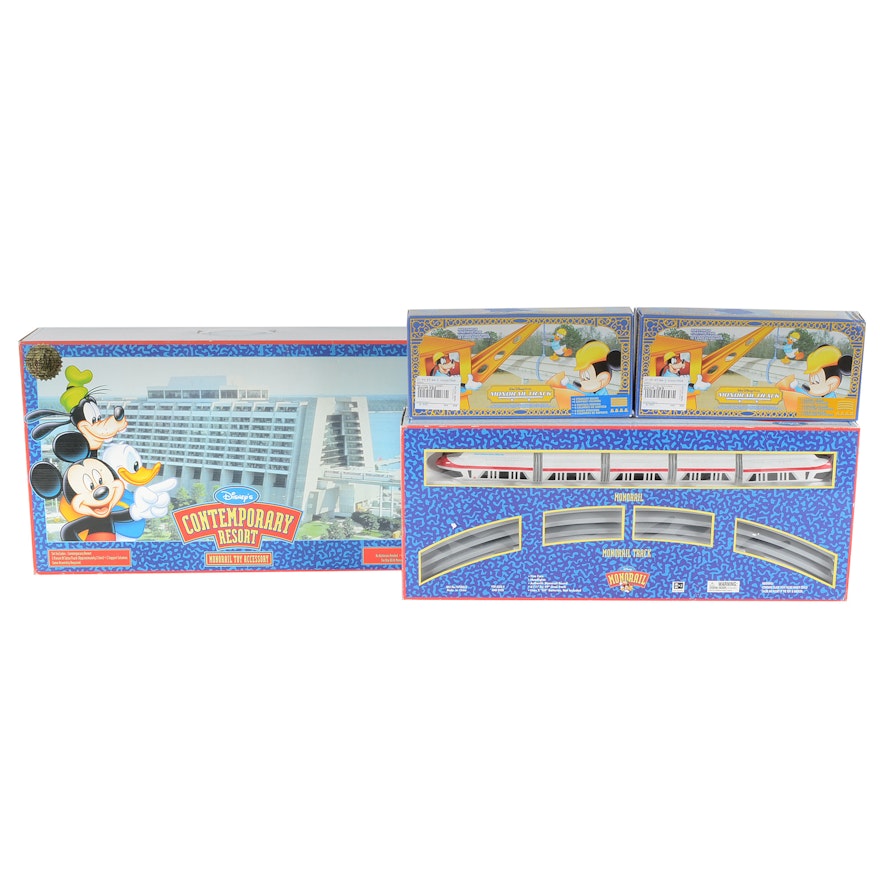 Disney Monorail Playset and "Disney's Contemporary Resort" Accessory