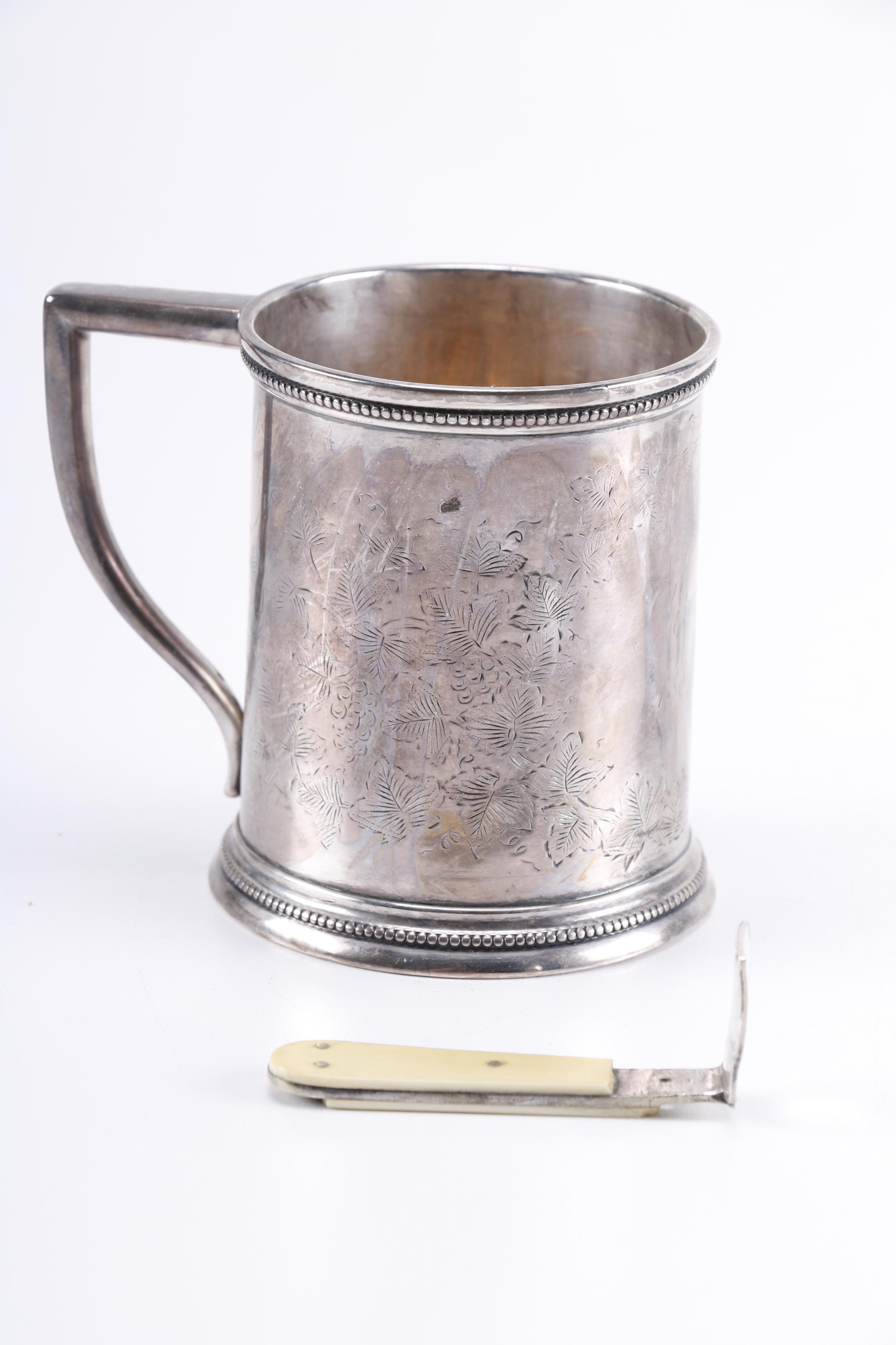 Silver Plate Tableware Including Reed & Barton Sunny Jim Pitcher