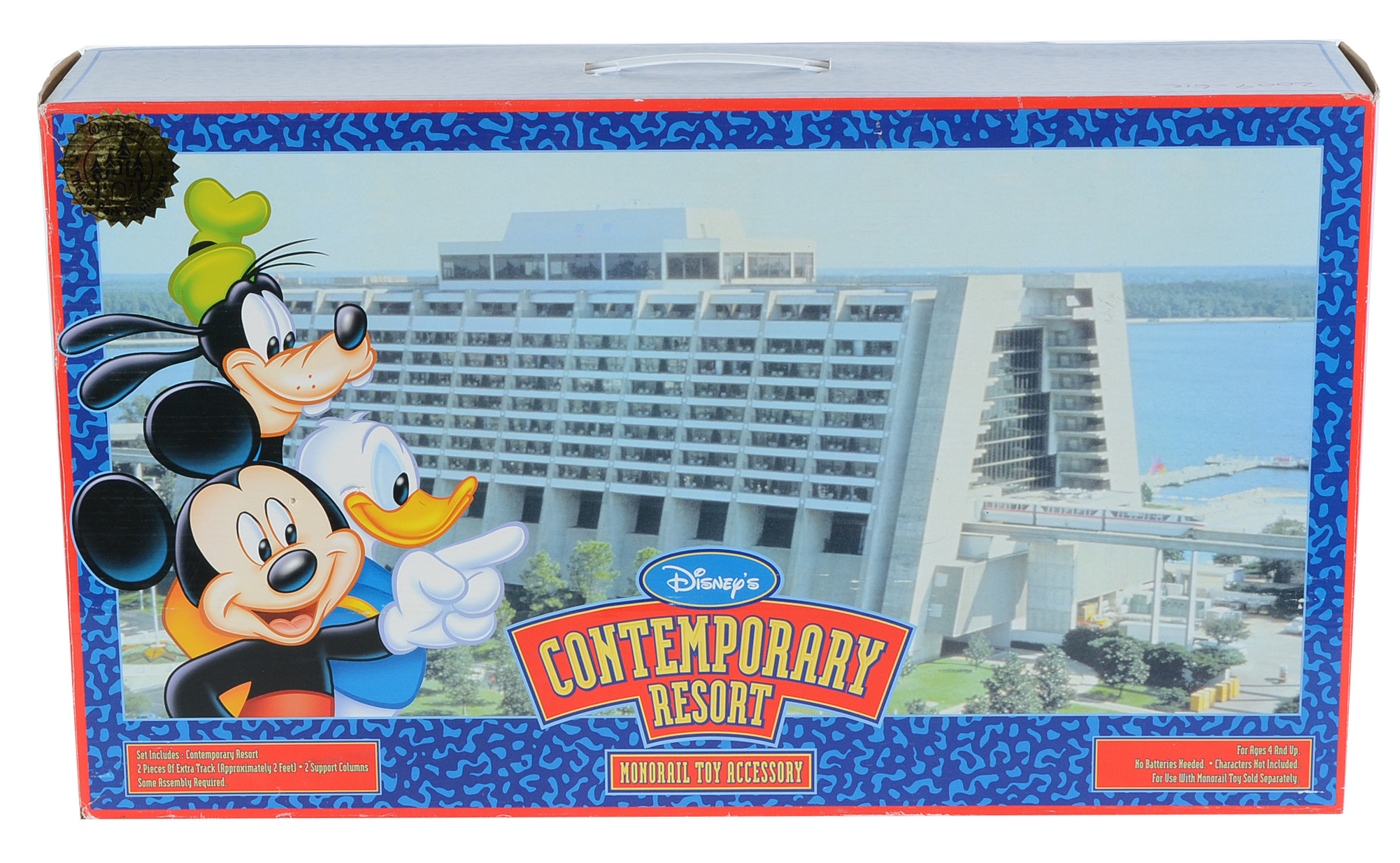 Disney Monorail Playset and "Disney's Contemporary Resort" Accessory