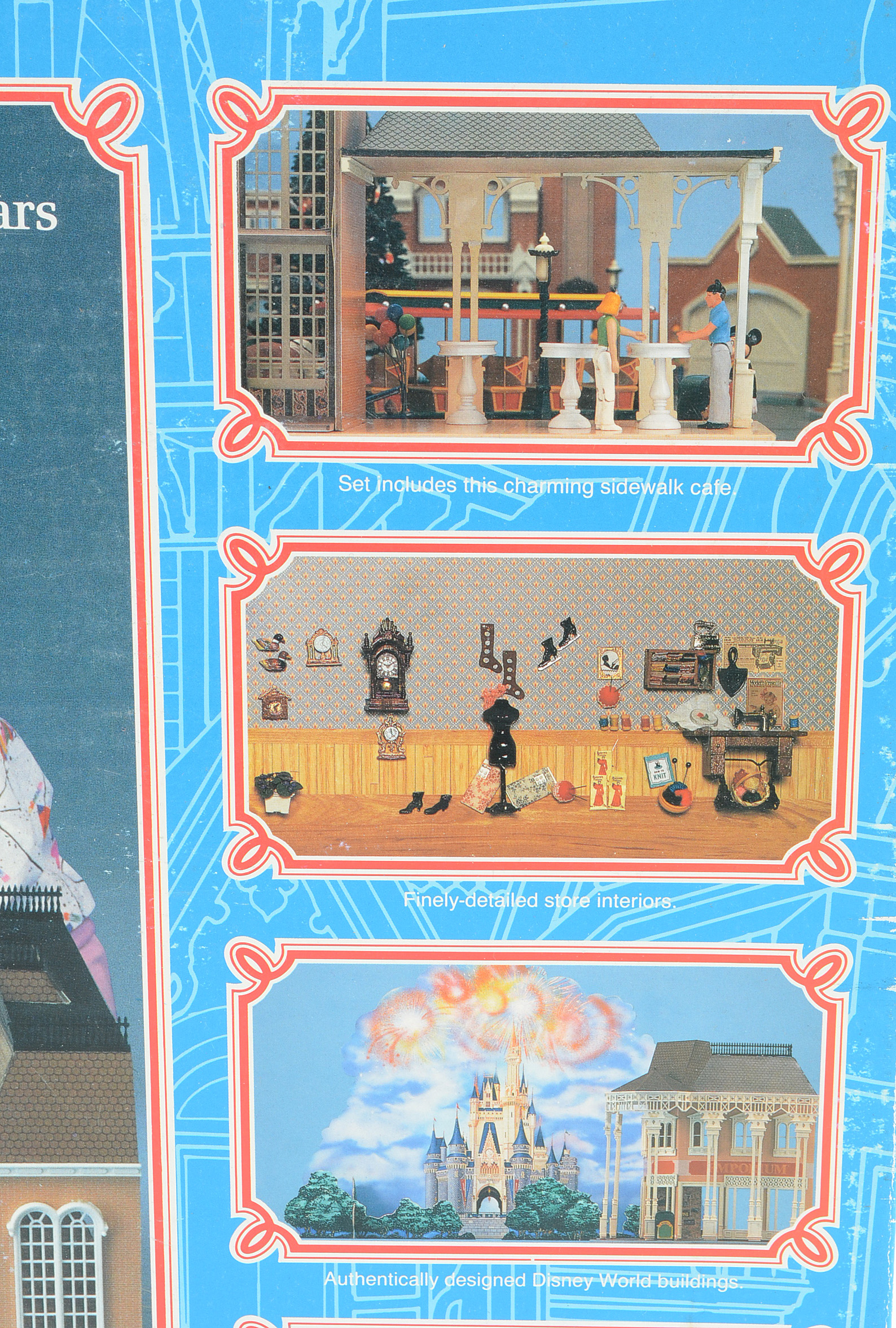 1988 Disney Magic Town Square Playset With Christmas Tree and Lighting System