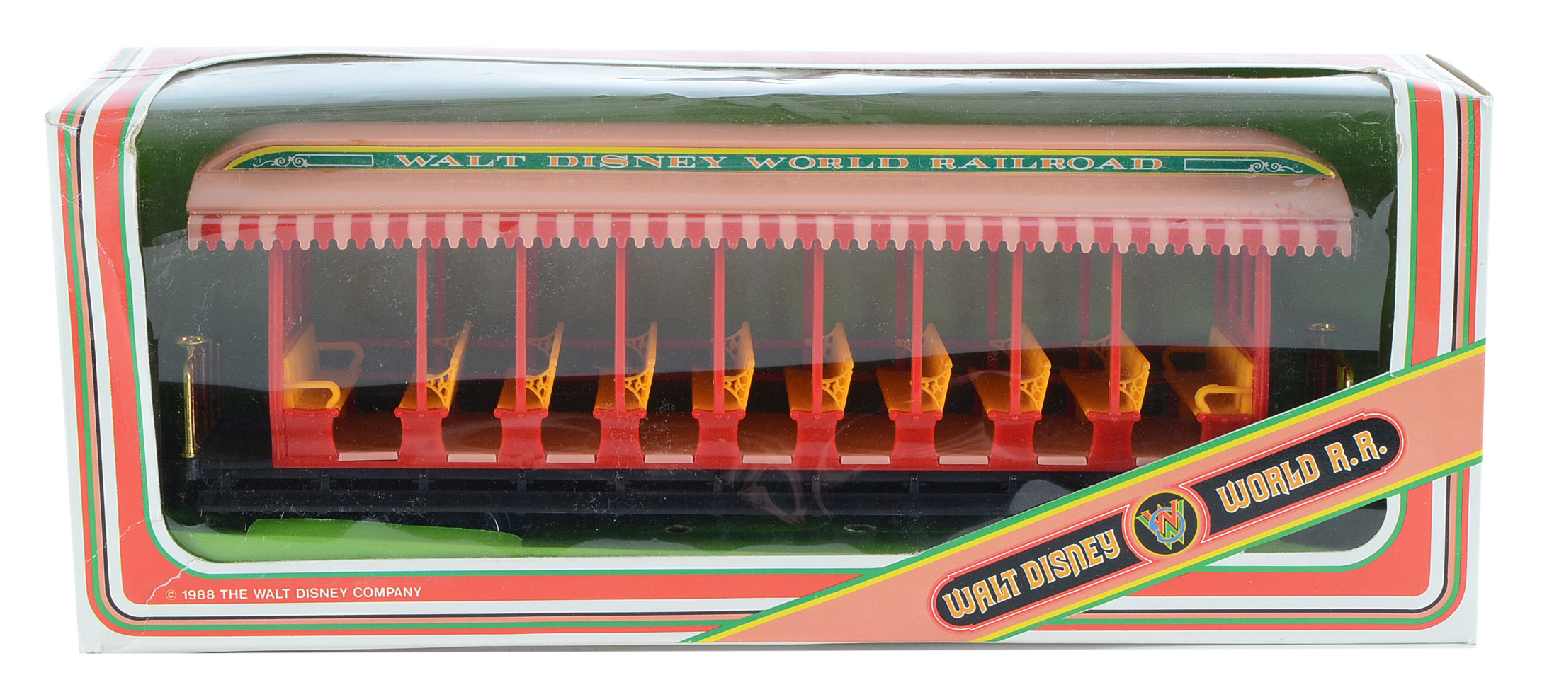 1988 "Walt Disney World R.R." Remote Control Train Set With Extra Cars and Track