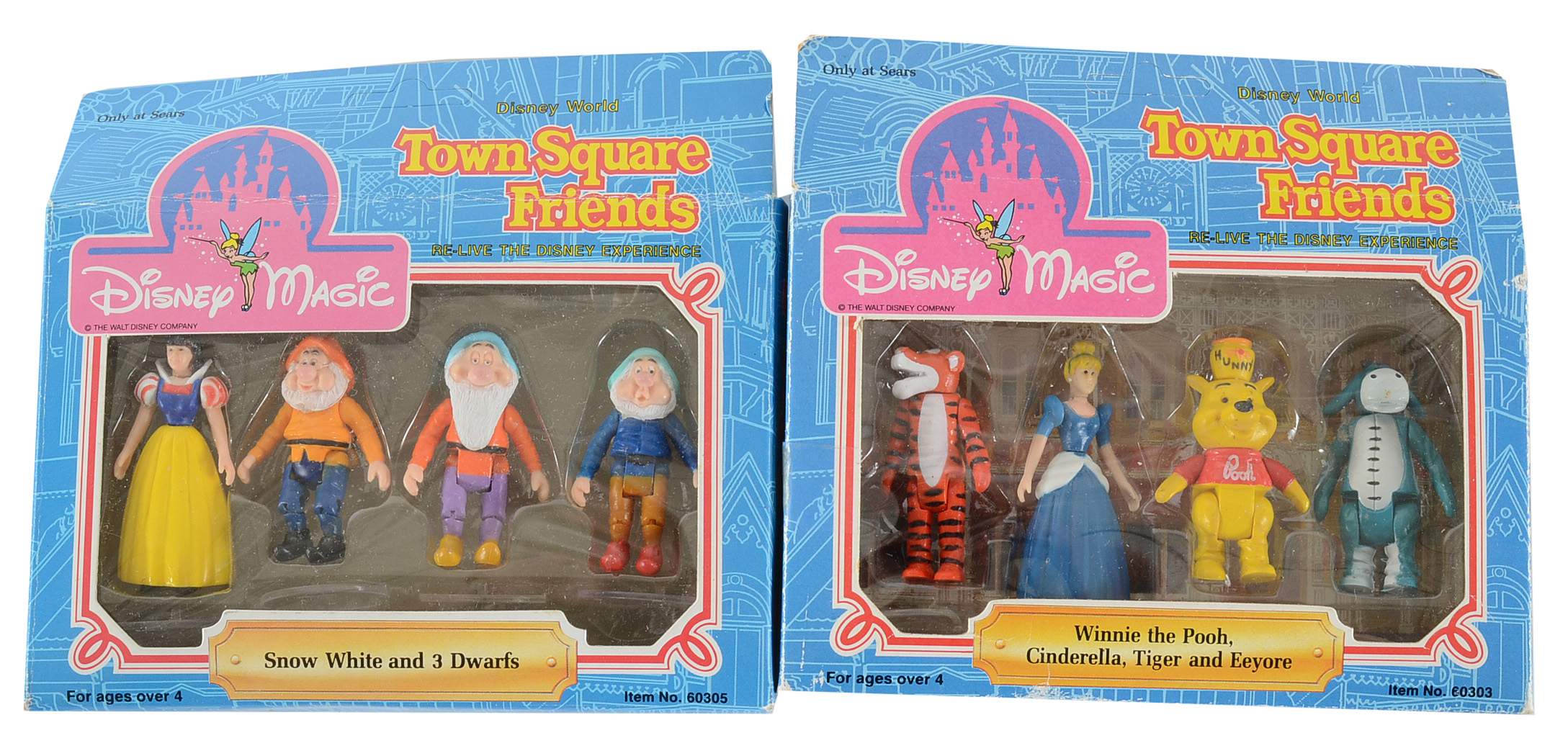 1980s Disney Magic Playsets and Accessories Including Winnie-the-Pooh Figurines