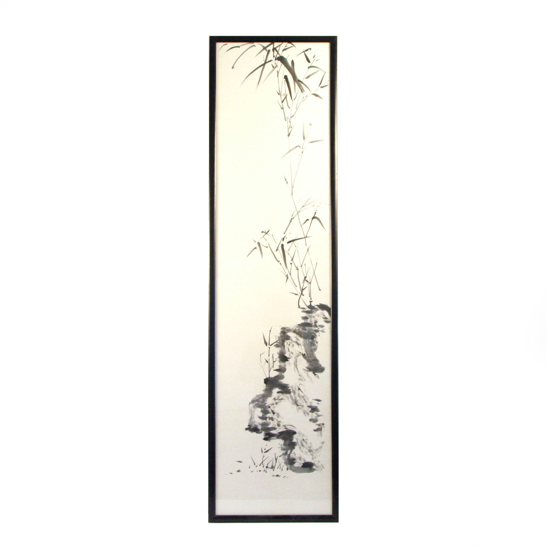 Original East Asian Inkwash Painting on Paper