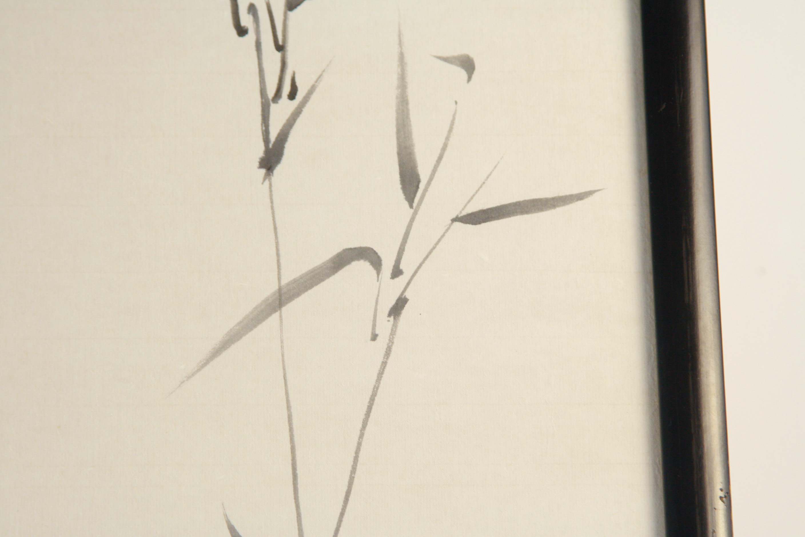 Original East Asian Inkwash Painting on Paper