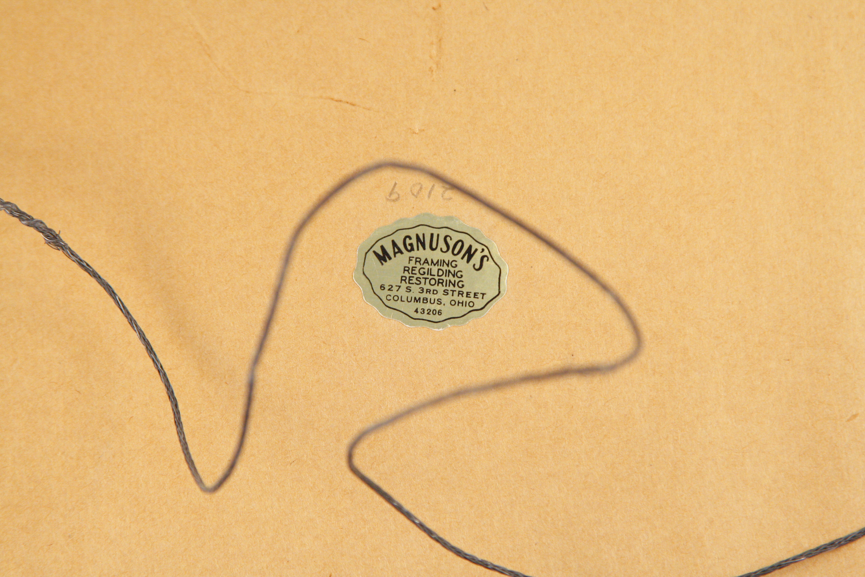 Original East Asian Inkwash Painting on Paper