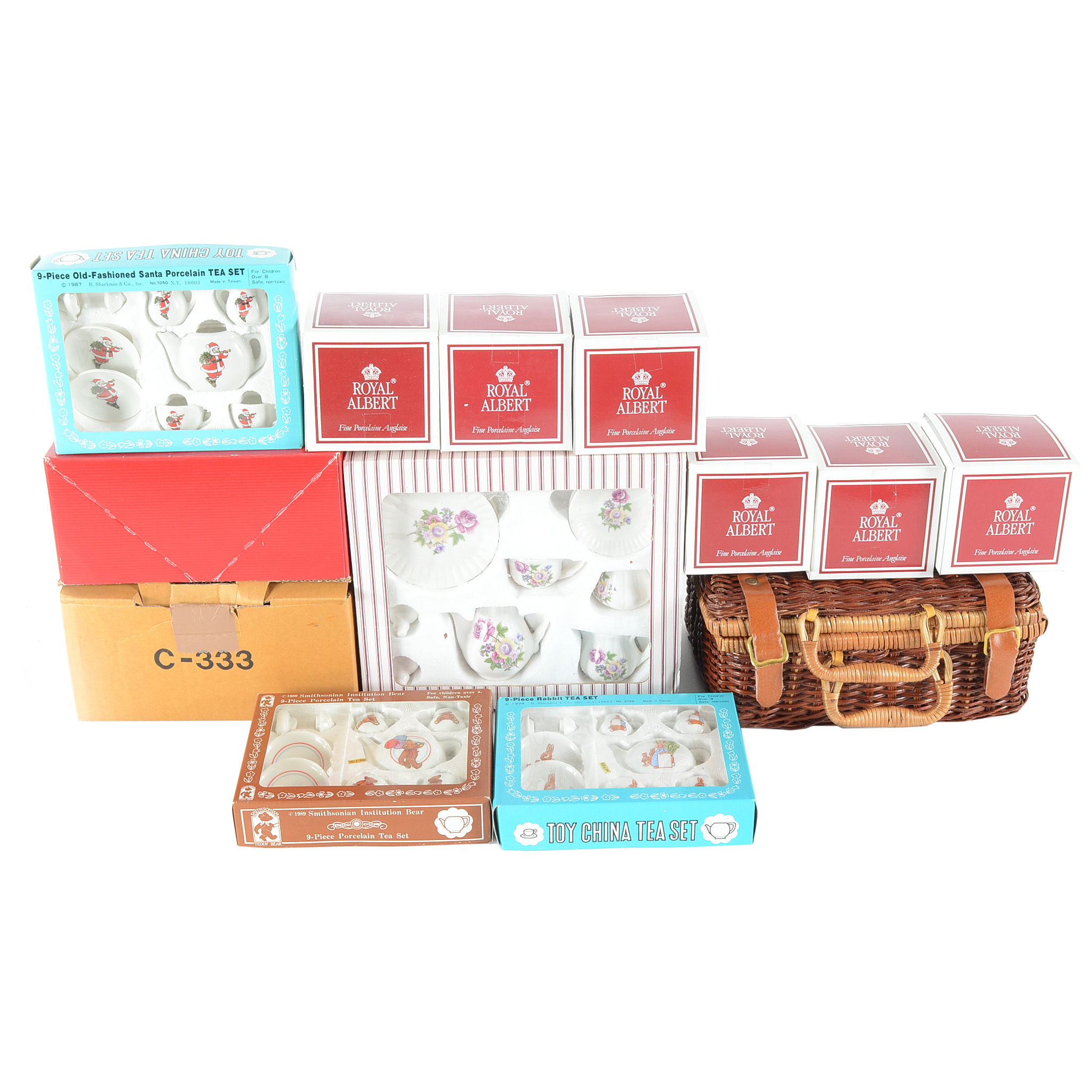 Large Collection of Miniature Tea Sets