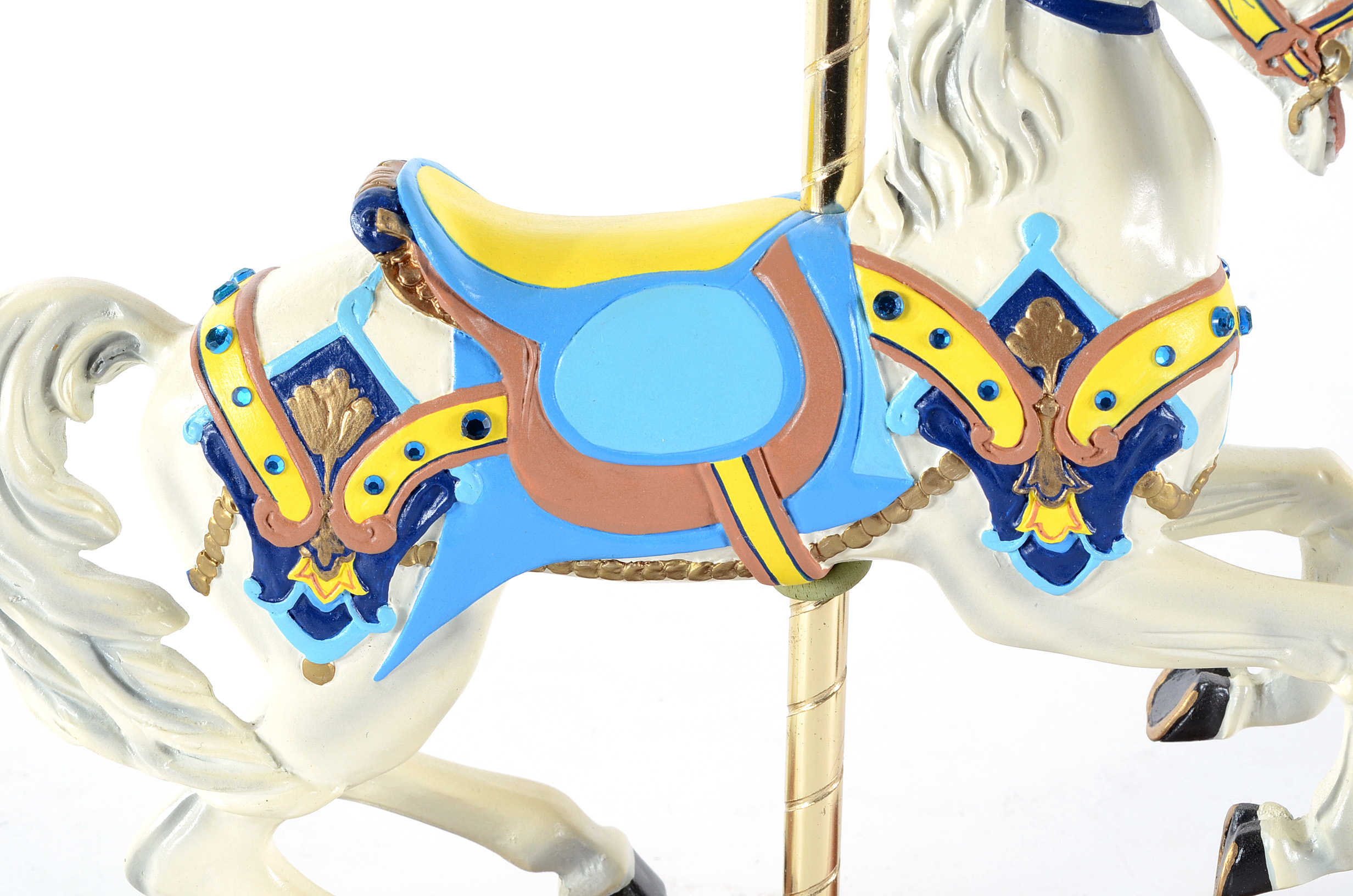 1993 Disneyana Convention Signed Carousel Horse Statuette and Gund Doll