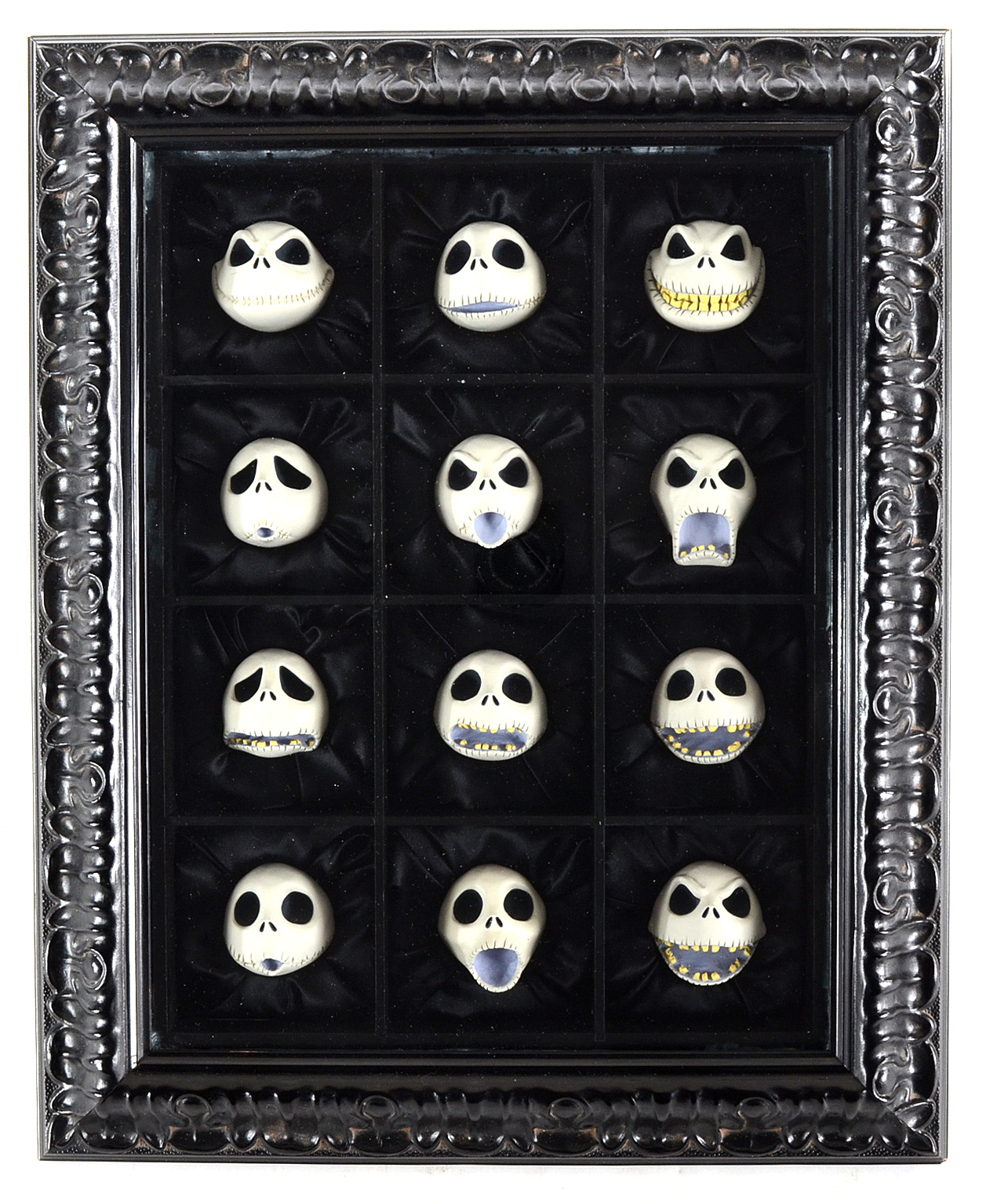 1993 Tim Burton Signed Limited Edition "The Twelve Faces of Jack" Cast Heads Art Piece