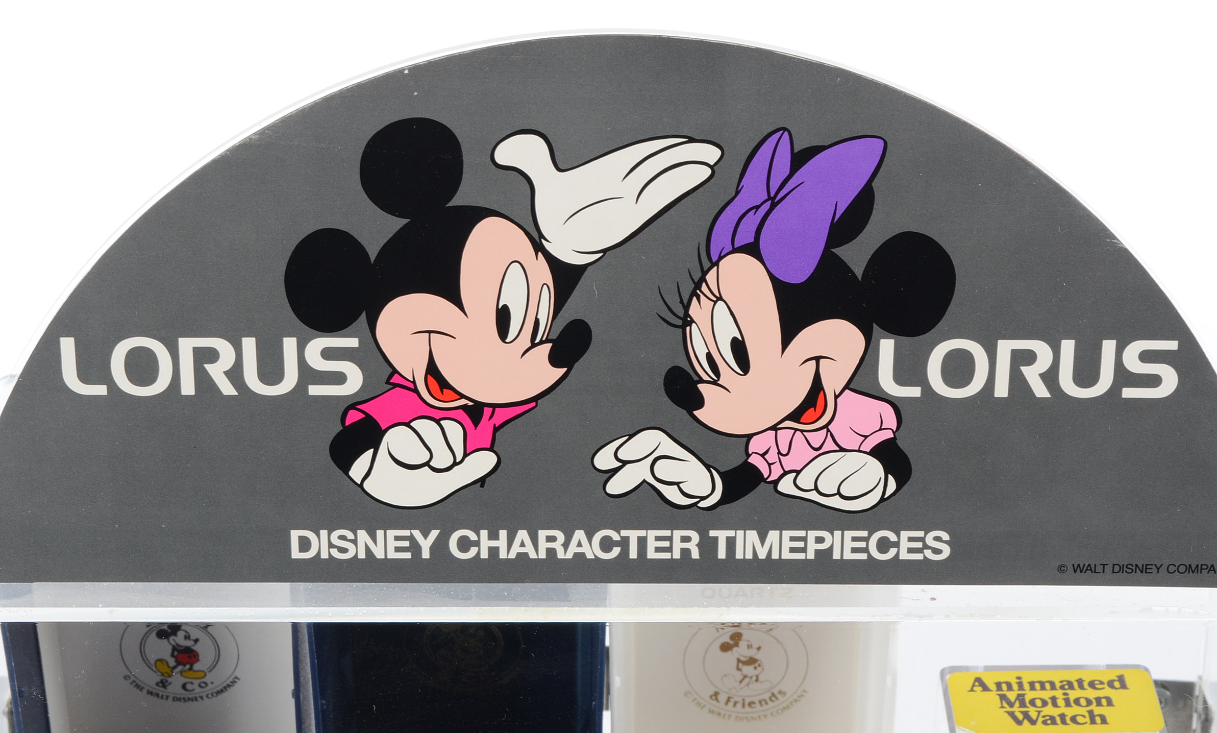 Lorus Watch Display with Disney Timepieces