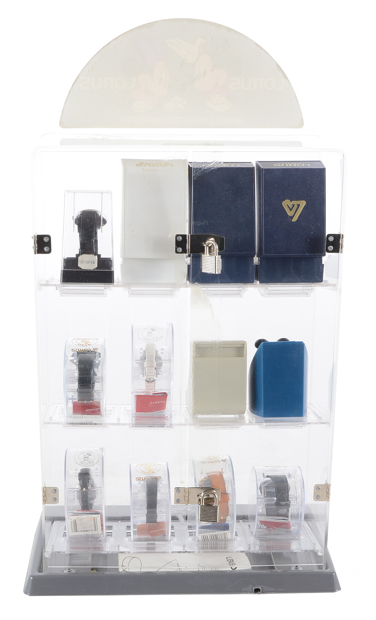 Lorus Watch Display with Disney Timepieces