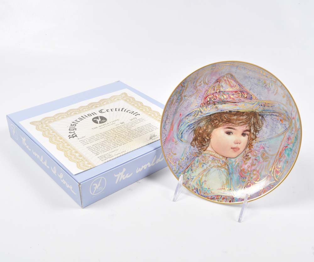 Edna Hibel Collectors Plates