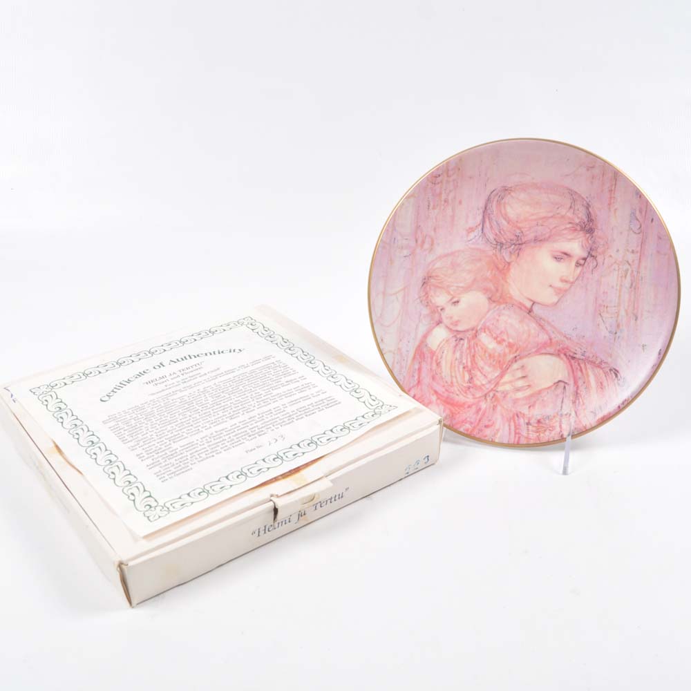 Edna Hibel Collectors Plates
