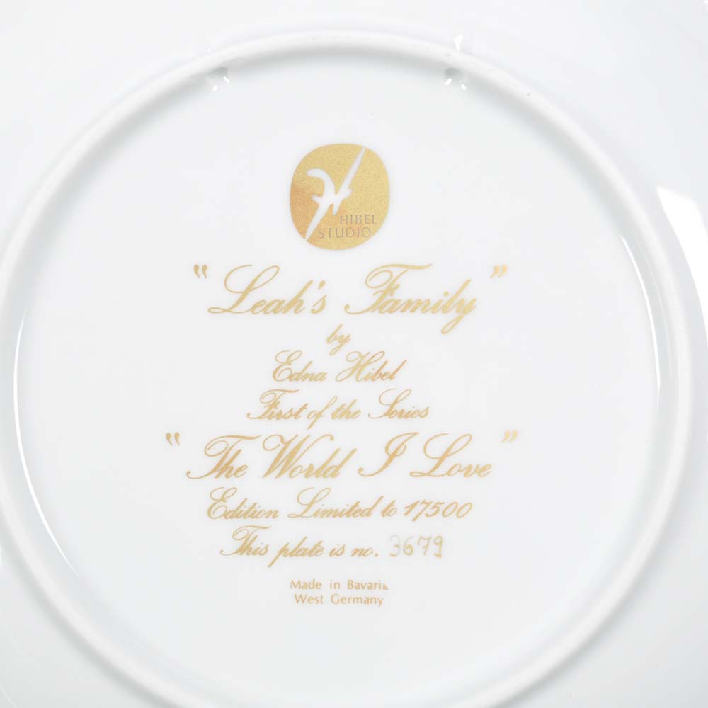 Edna Hibel Collectors Plates