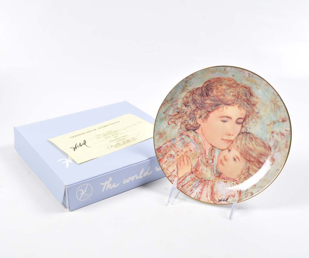 Edna Hibel Collectors Plates