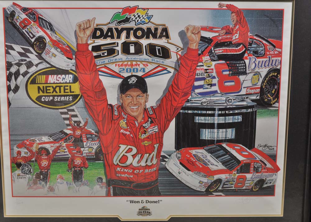 After Sam Bass Signed Limited Edition "Won and Done" Offset Lithograph