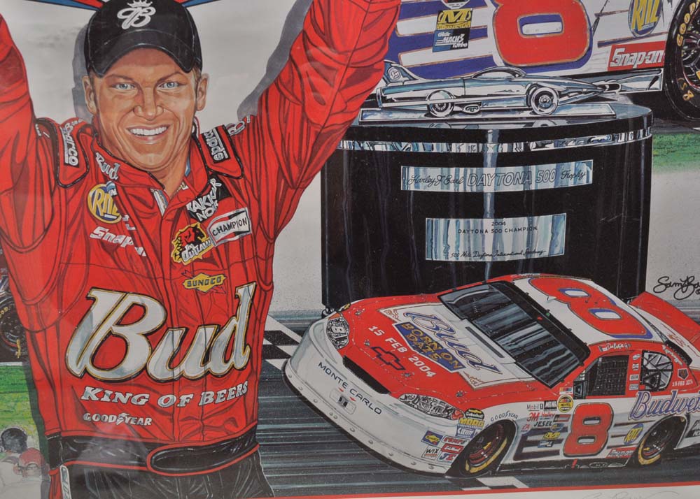 After Sam Bass Signed Limited Edition "Won and Done" Offset Lithograph