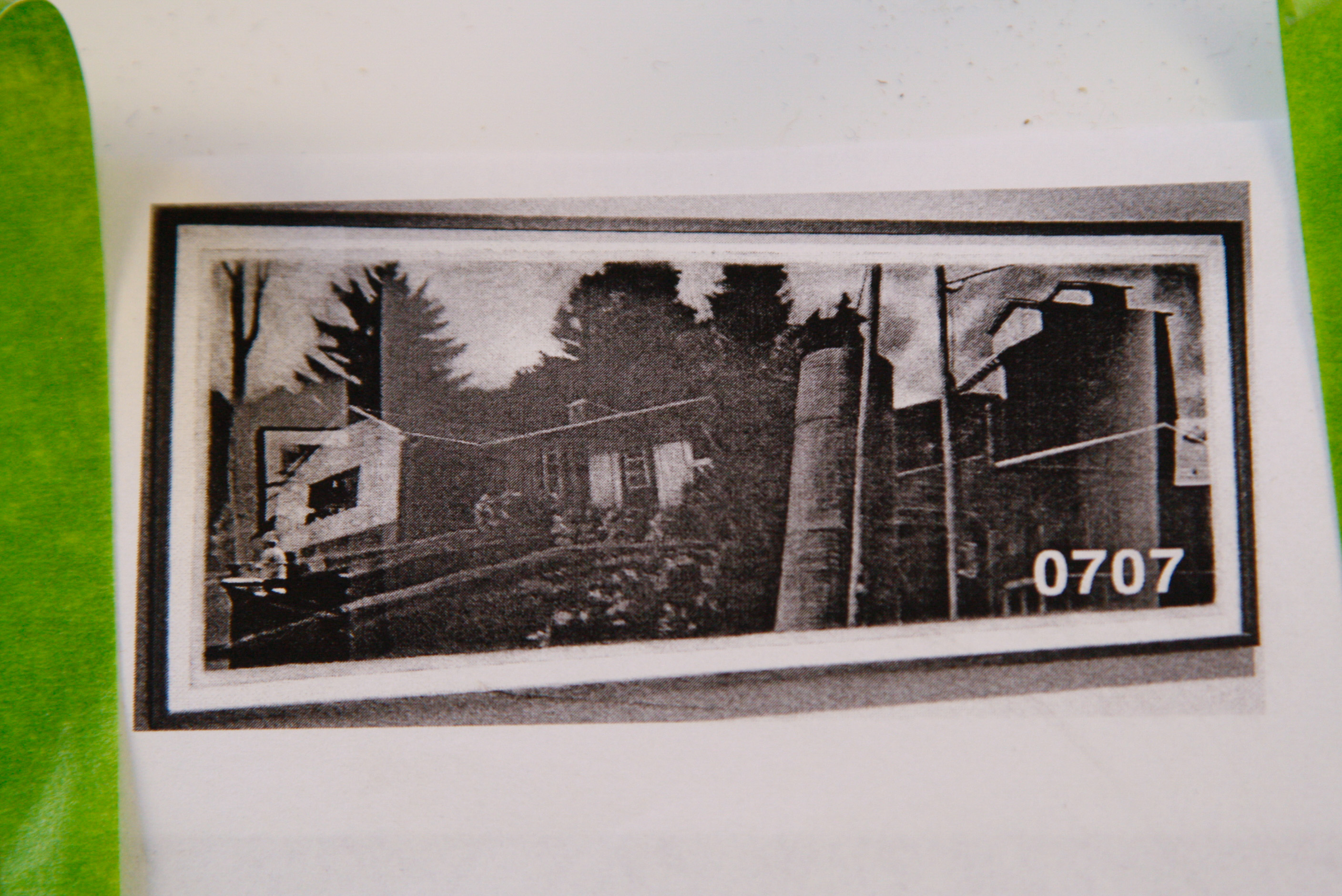 Ron Kroutel Large Charcoal Illustration on Paper "Woodside Drive/Storage"