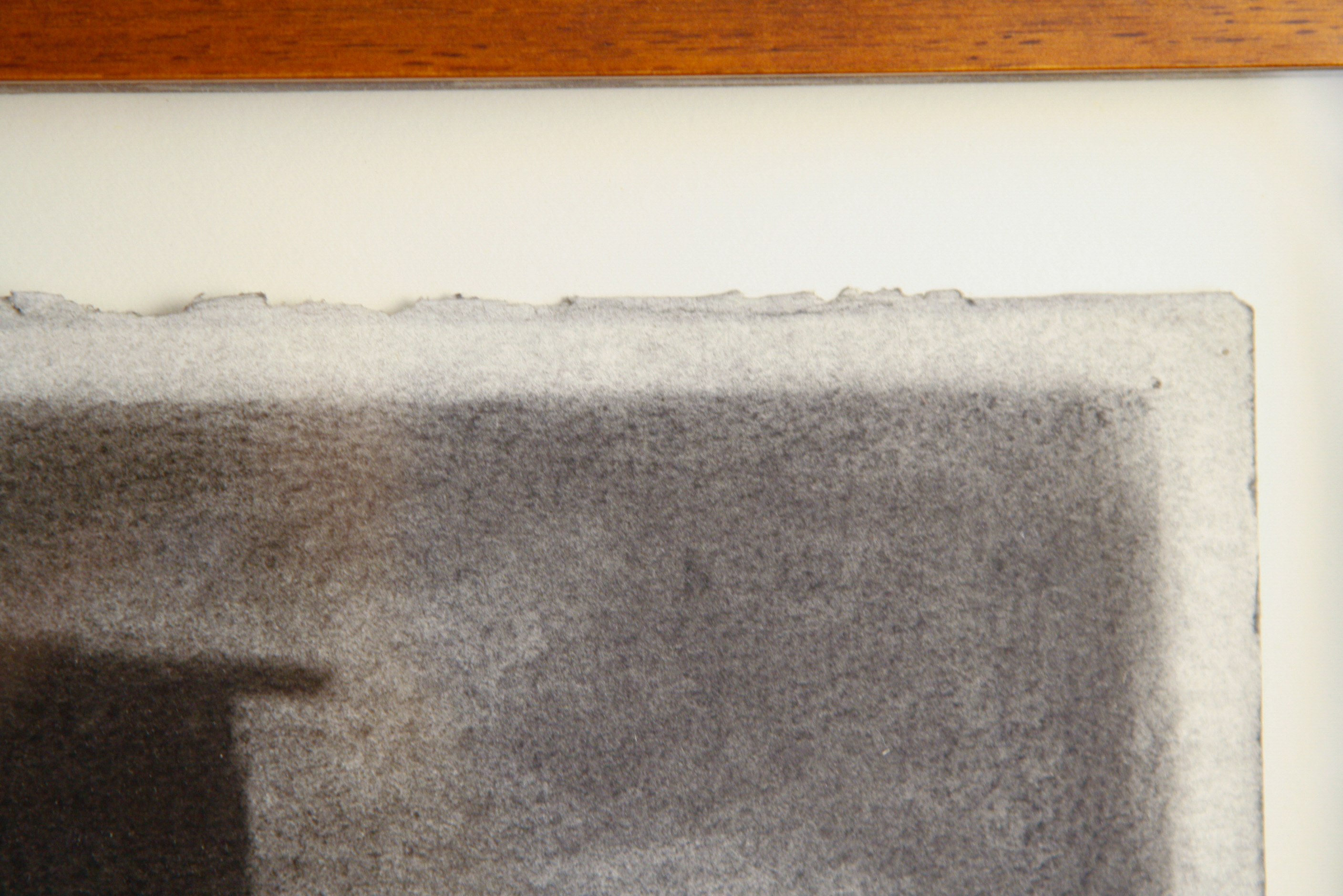 Ron Kroutel Large Charcoal Illustration on Paper "Woodside Drive/Storage"