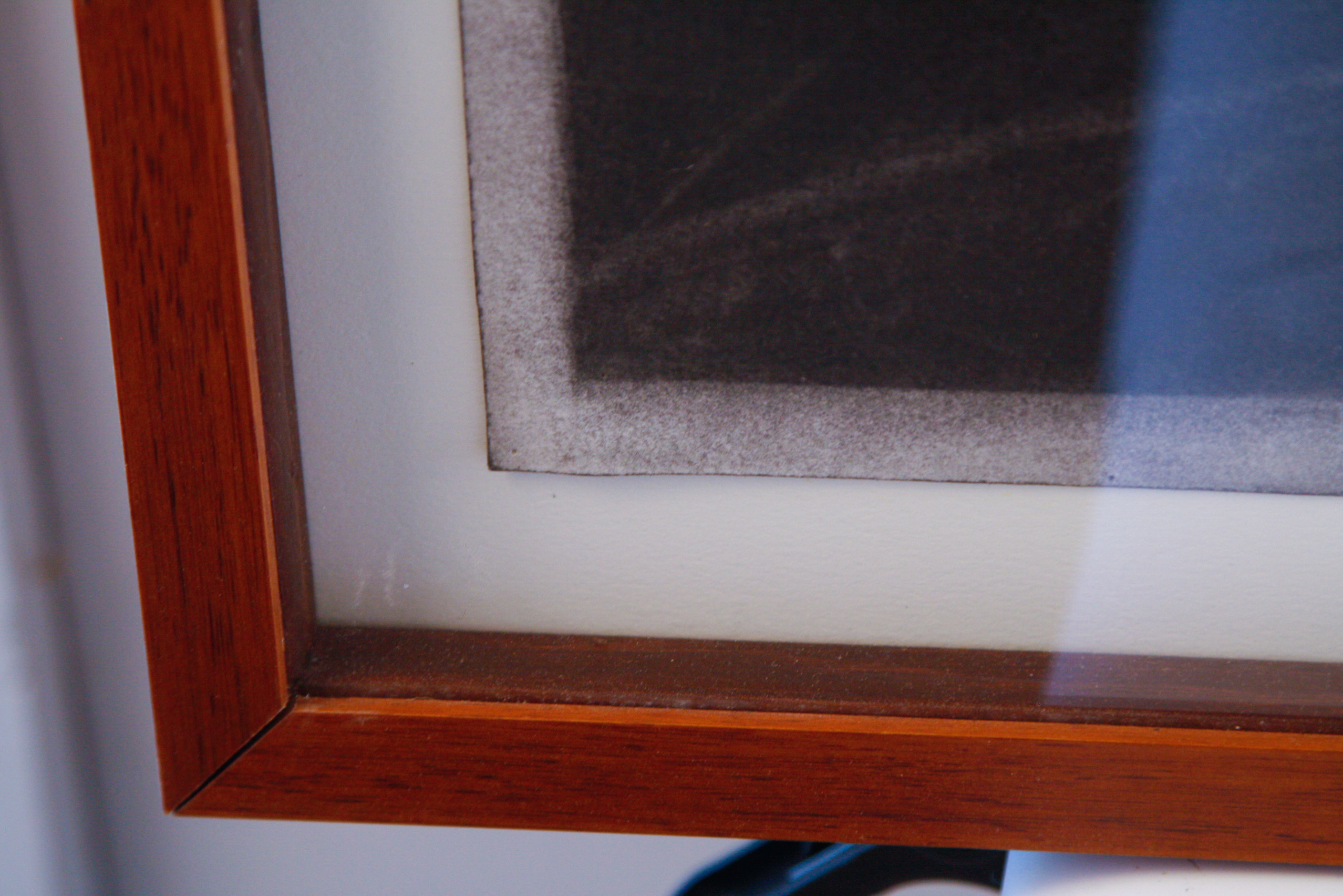 Ron Kroutel Large Charcoal Illustration on Paper "Woodside Drive/Storage"