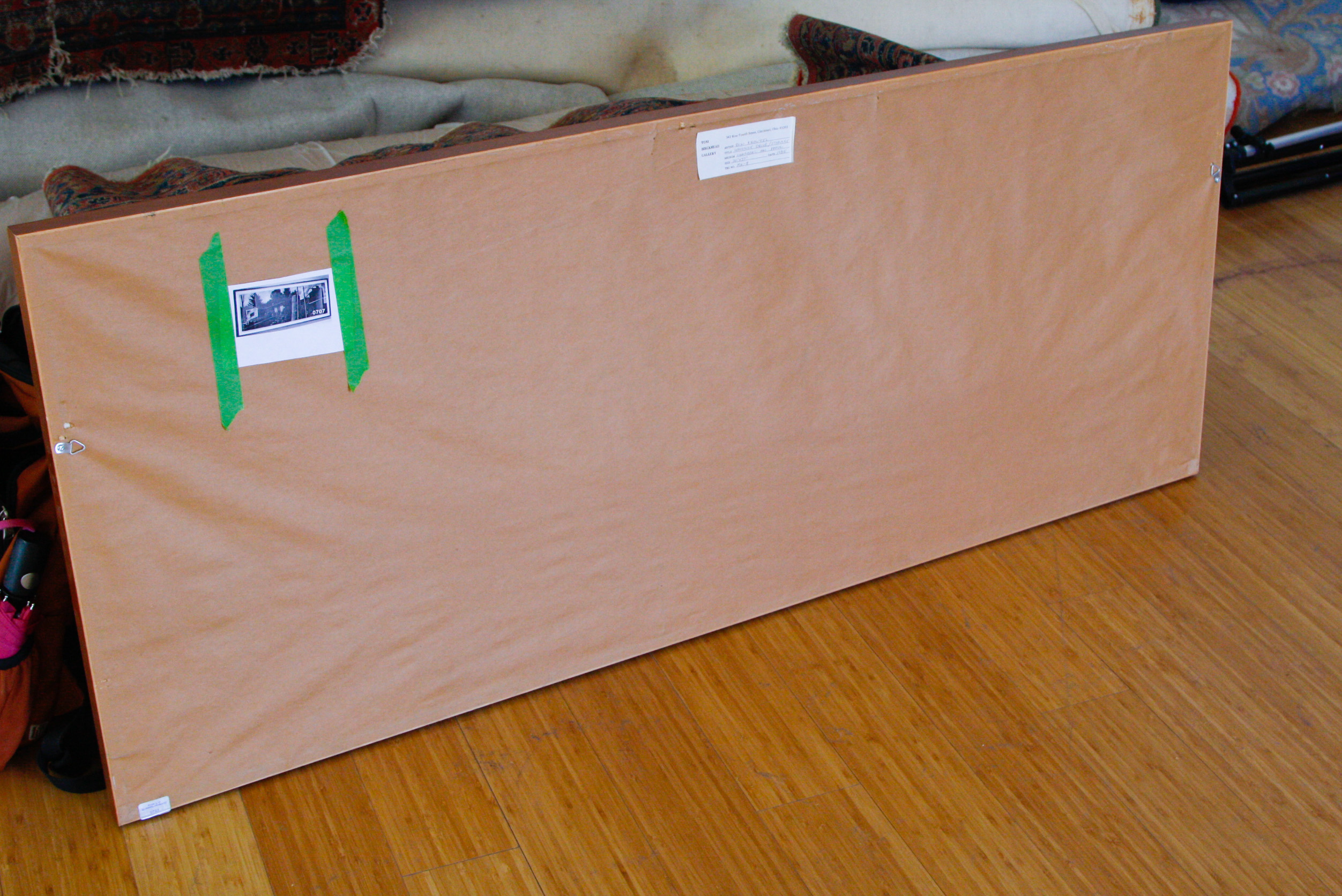 Ron Kroutel Large Charcoal Illustration on Paper "Woodside Drive/Storage"