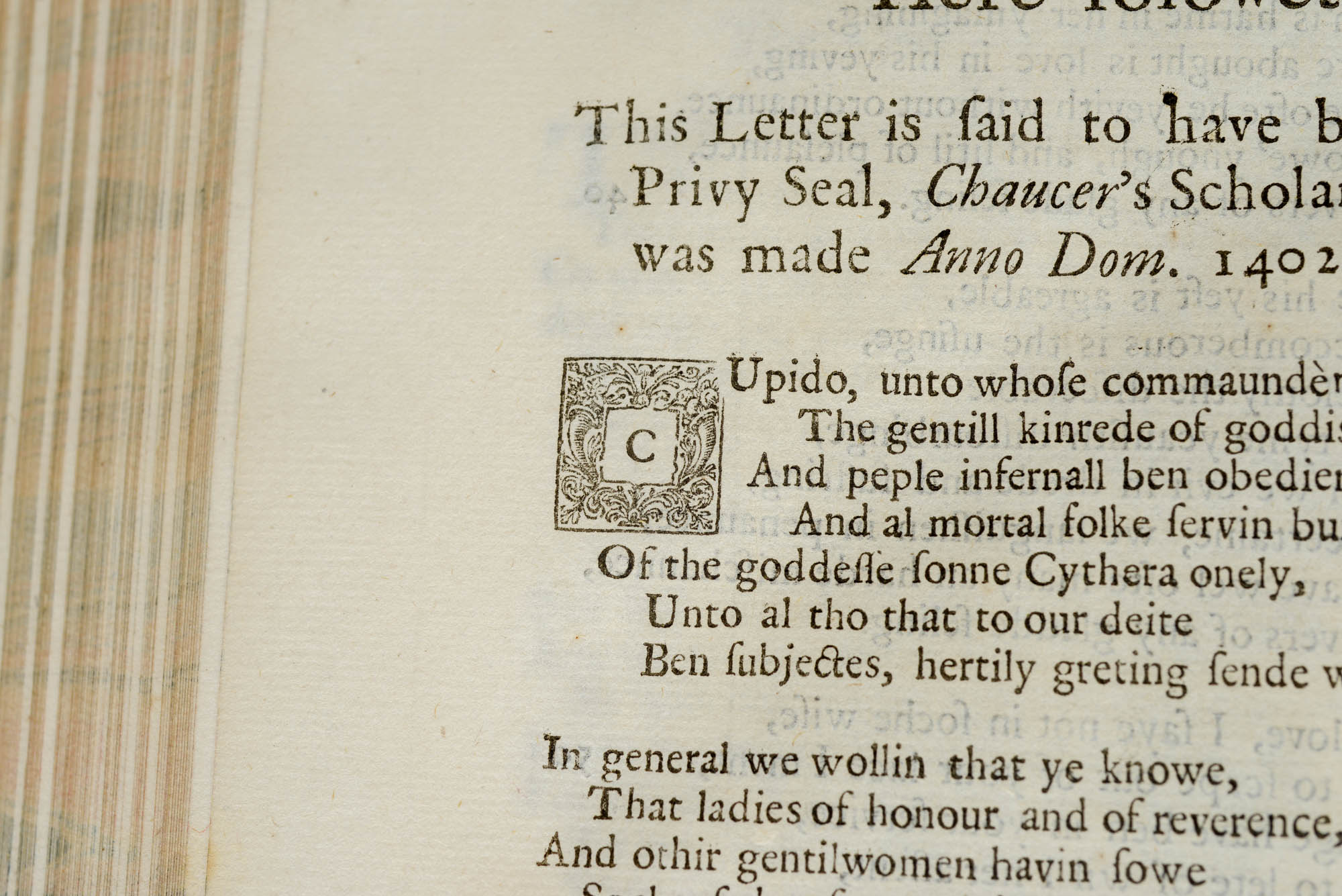 1721 "The Complete Works of Geoffrey Chaucer" First Edition Edited by John Urry