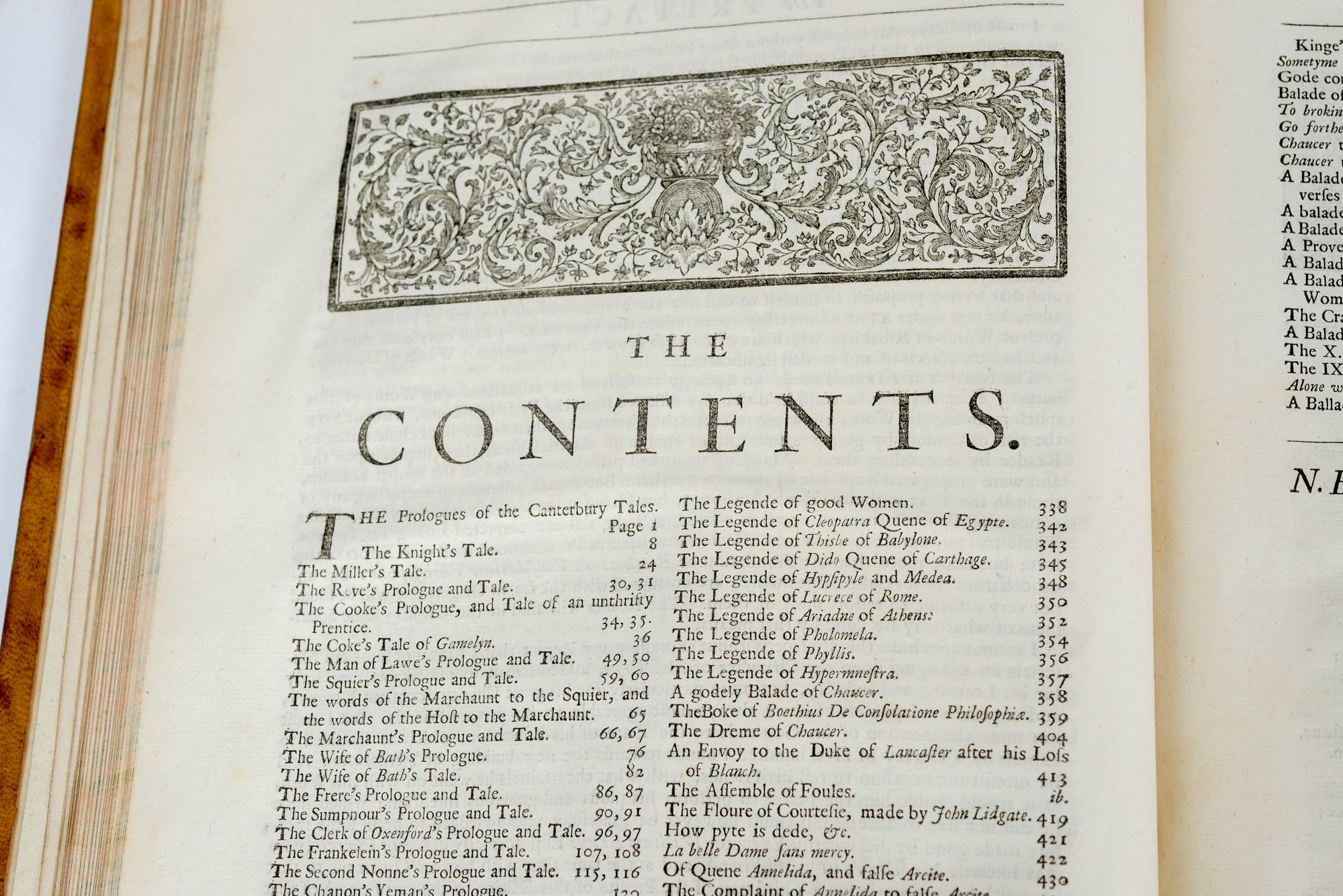 1721 "The Complete Works of Geoffrey Chaucer" First Edition Edited by John Urry