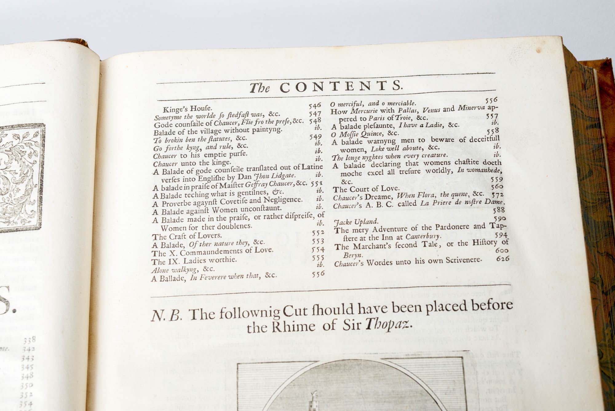 1721 "The Complete Works of Geoffrey Chaucer" First Edition Edited by John Urry