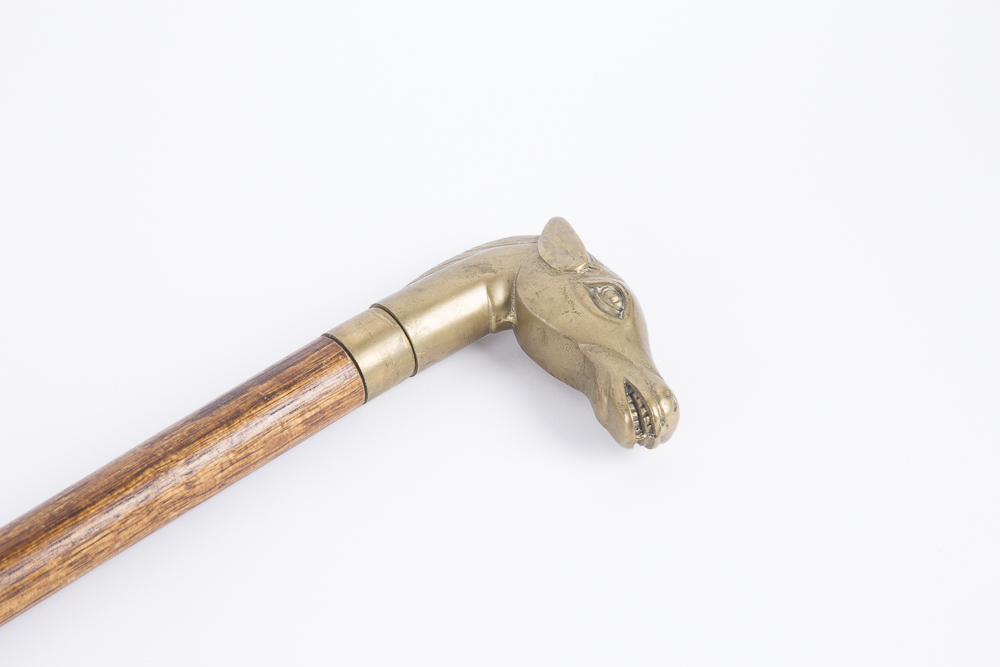 Brass Horse Head Walking Cane