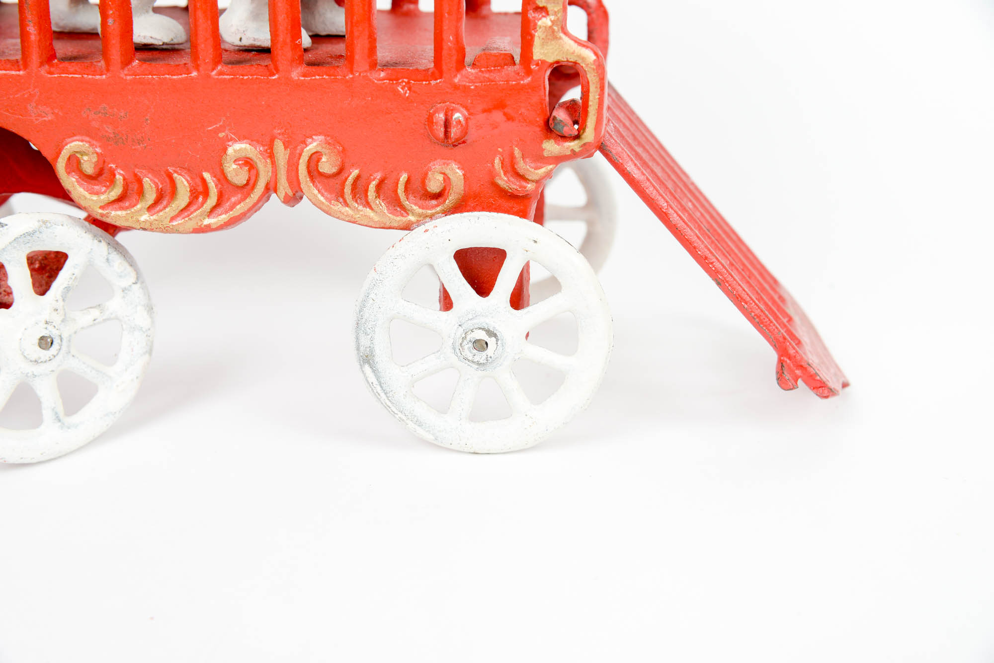 Antique Overland Circus Cast Iron Toy Circus Wagon