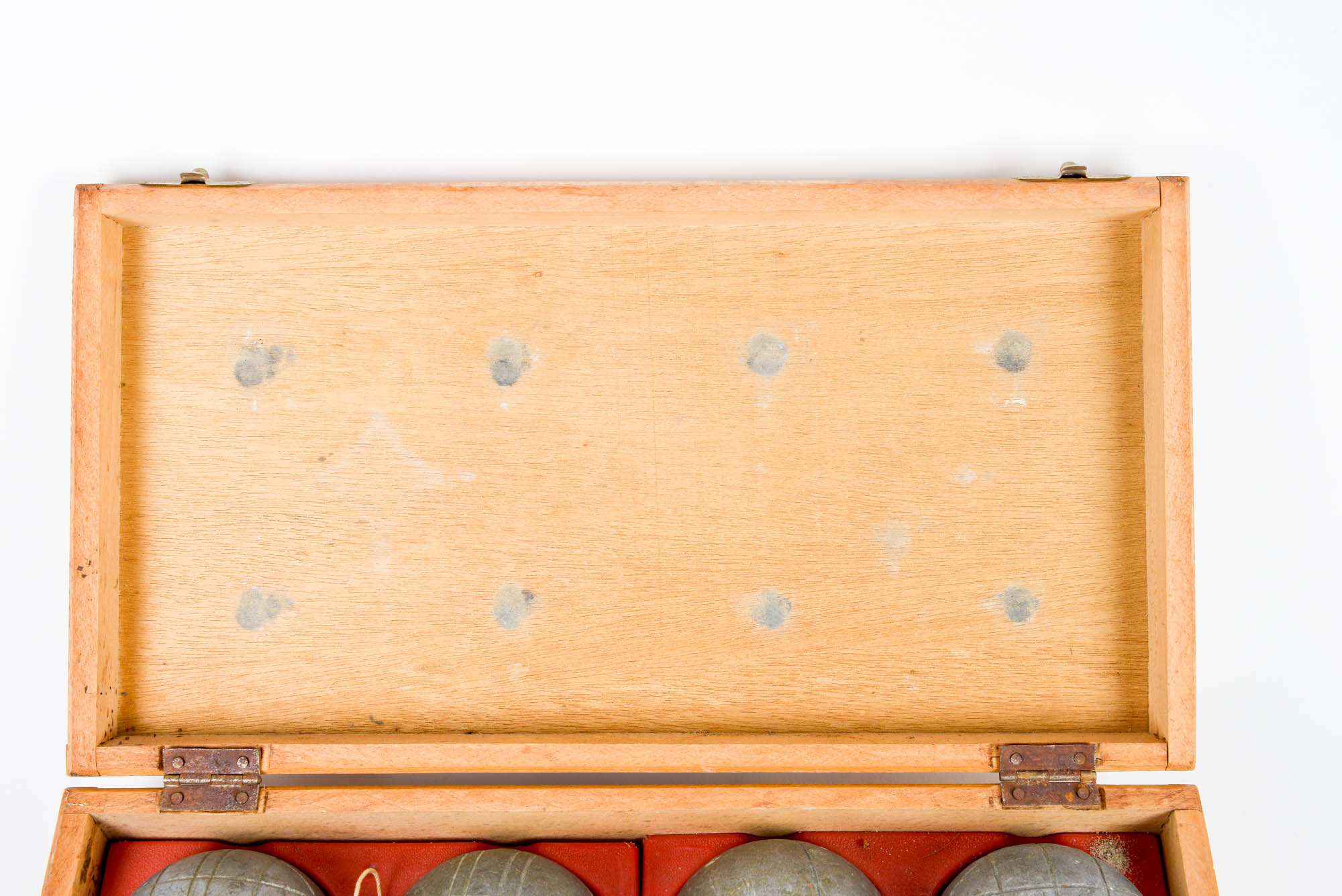 Vintage Bocce Ball Set in Original Wooden Box