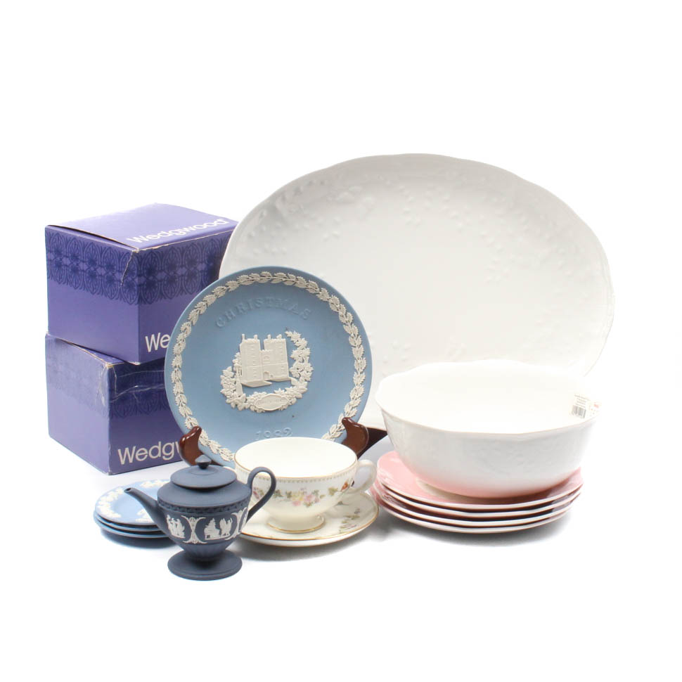 Assorted Ceramic Tableware by Lenox and Wedgwood