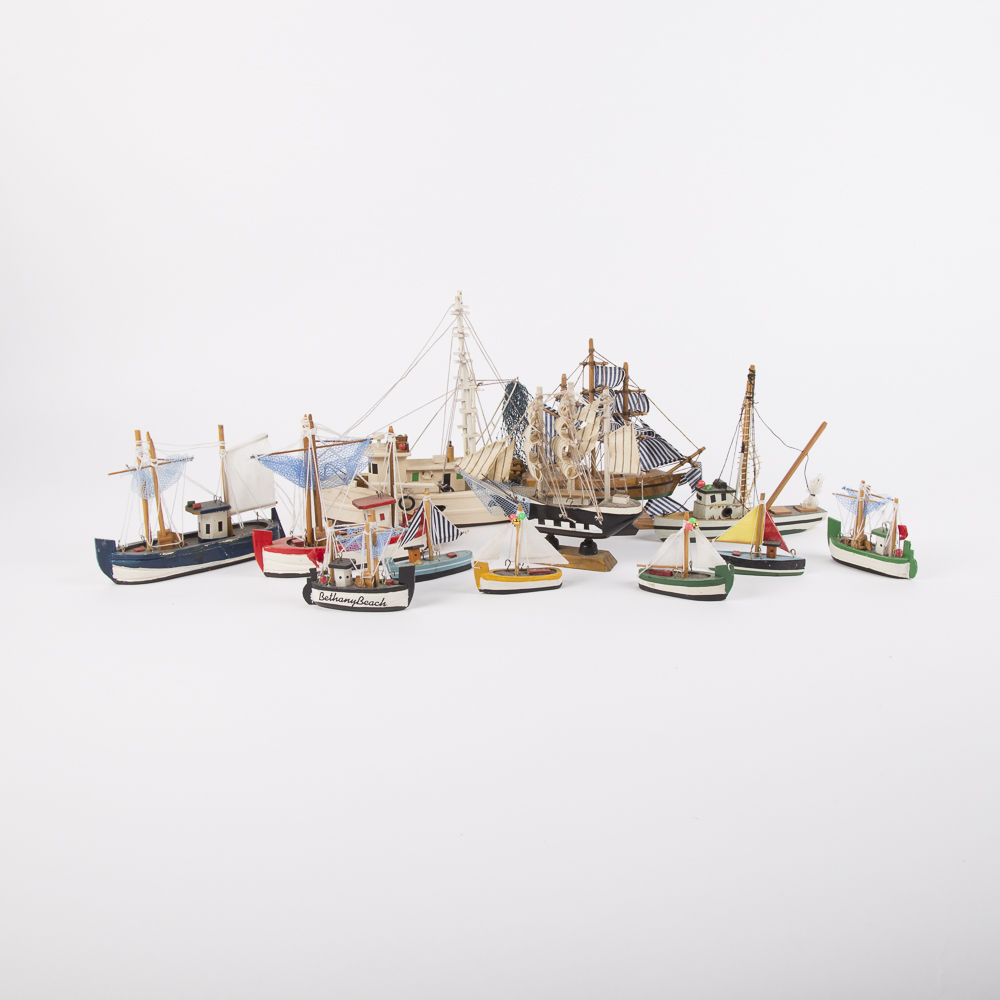 Collection of Miniature Ships