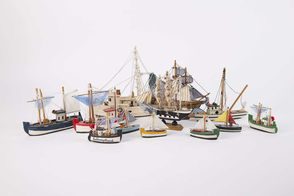 Collection of Miniature Ships