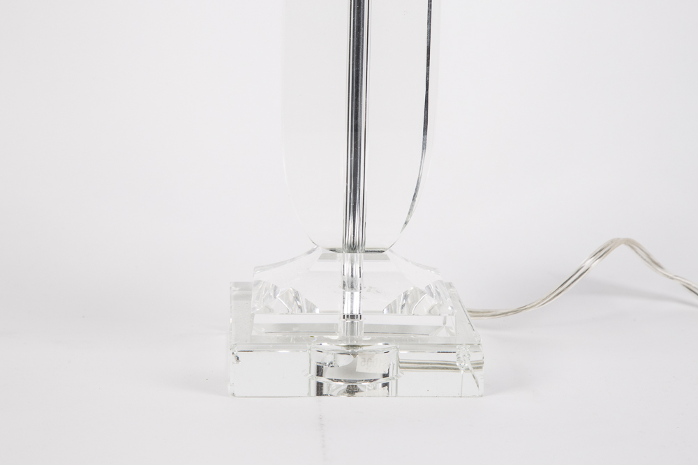 Crystal Table Lamp Pair