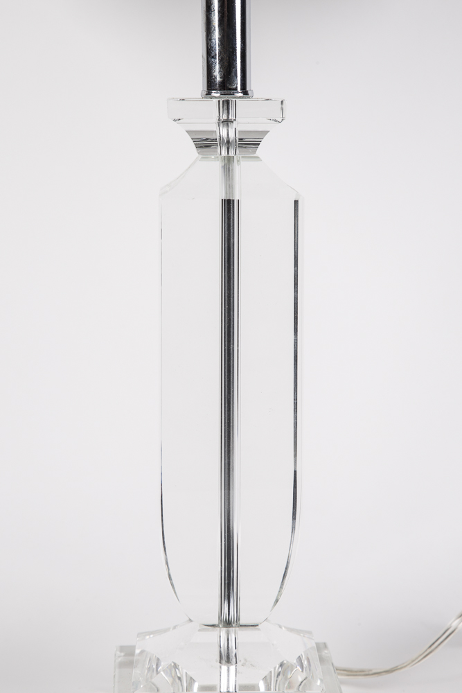 Crystal Table Lamp Pair