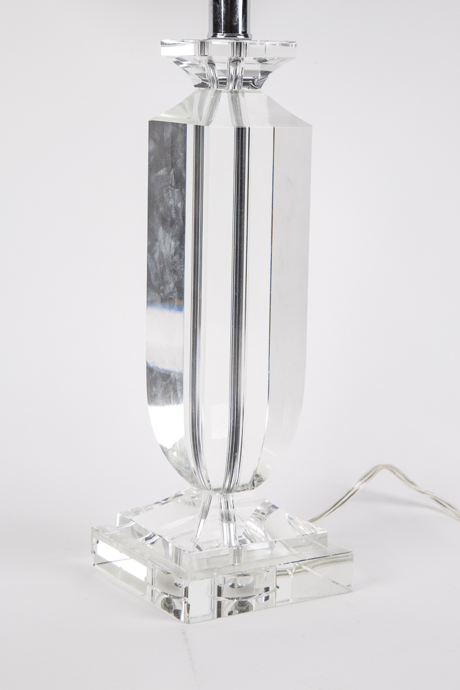 Crystal Table Lamp Pair