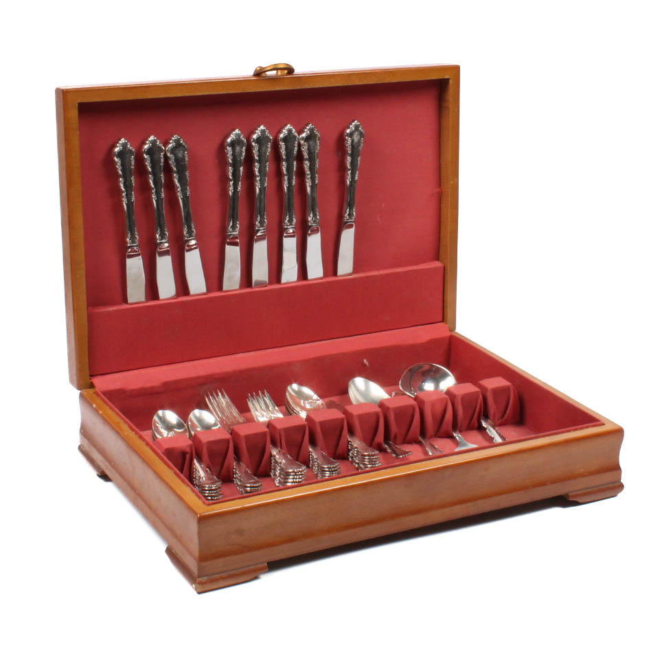 Reed & Barton "Dresden Rose" Silver Plate Flatware