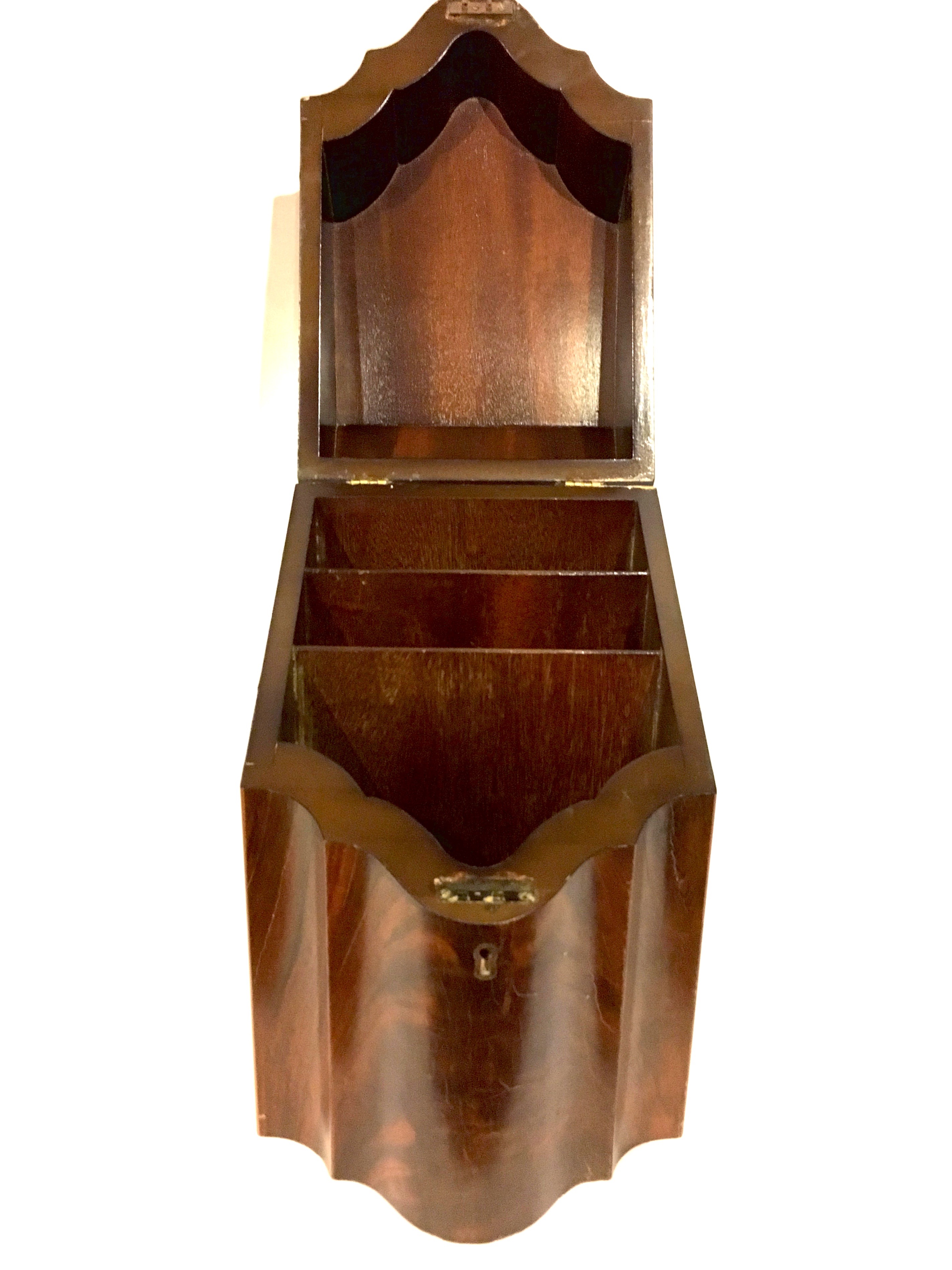 Antique Knife Box with Marquetry Detail