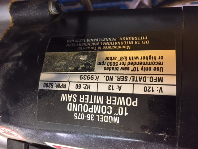 Delta 10" Compound Miter Saw