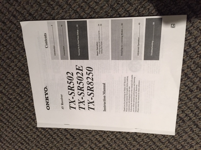 Onkyo Audio Video Control Receiver and Samsung Blu-ray Player