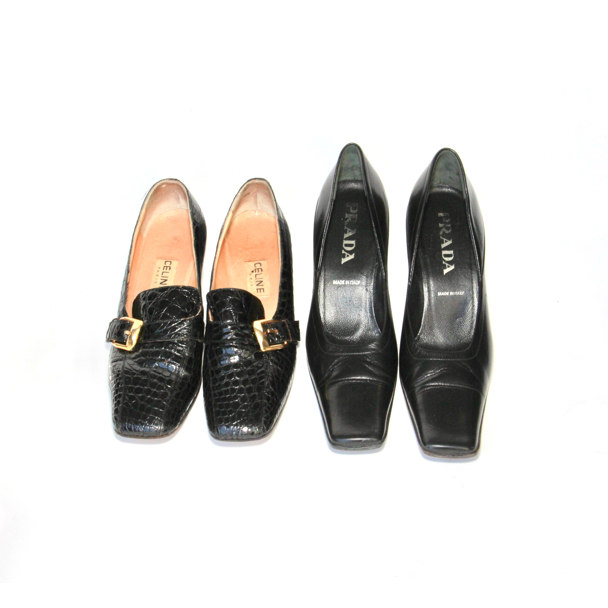 Prada and Céline Pumps