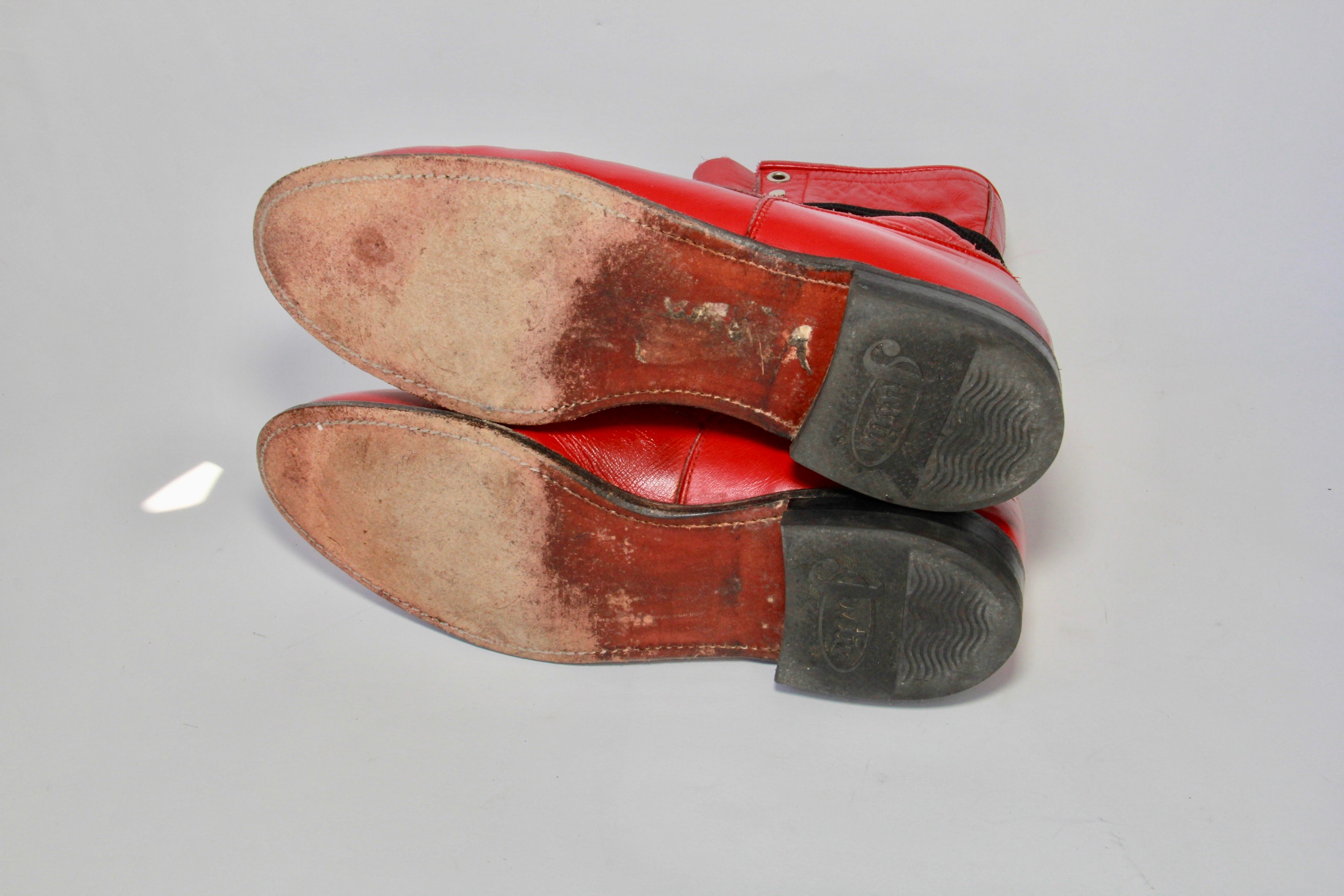 Women's Red Leather Justin Roper Boots