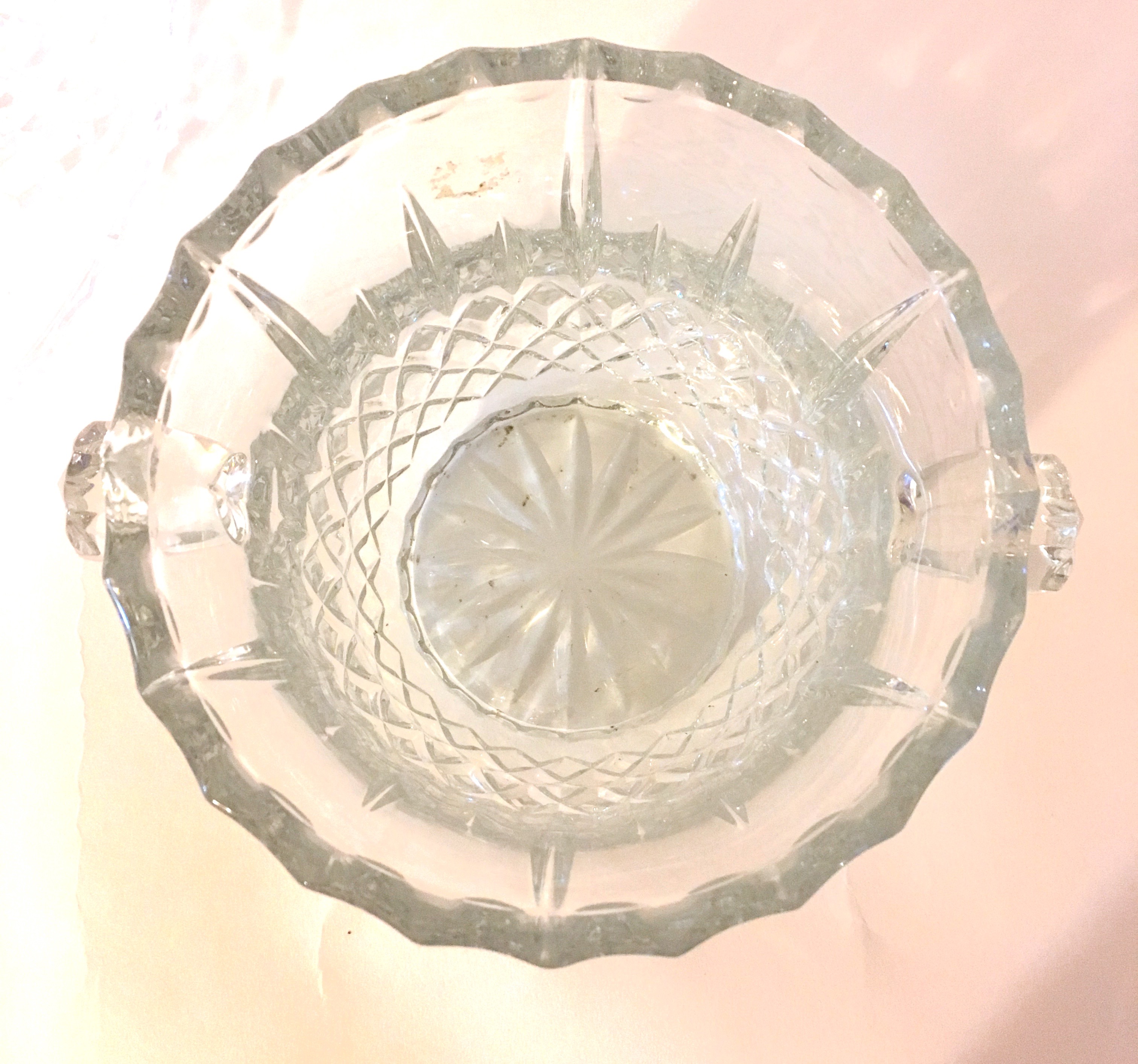 Gorham Crystal Ice Bucket and Decorative Bowl